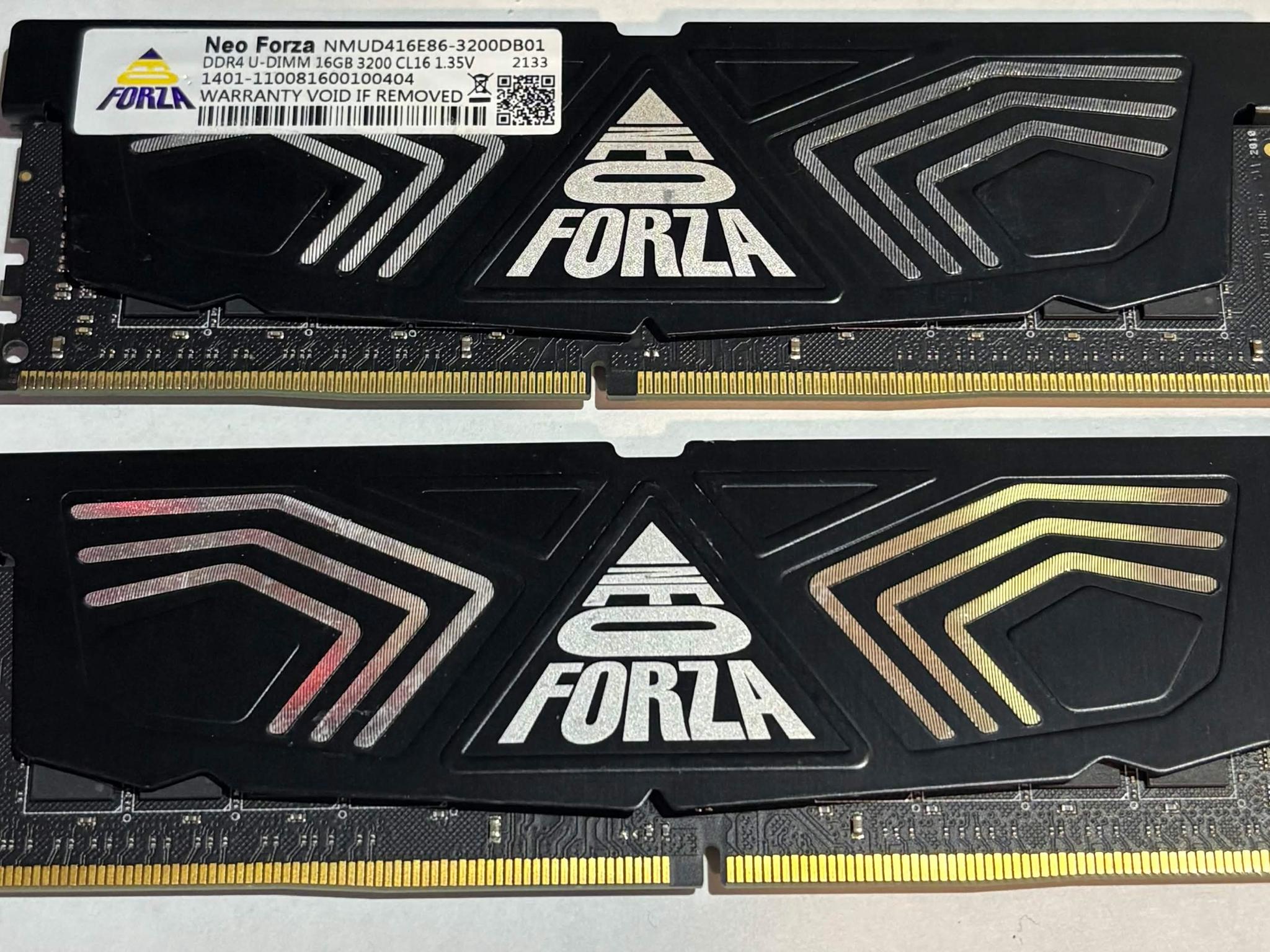 Neo Forza 32GB (2x16GB) DDR4 3200MHz CL16 Gaming Memory Kit | Tested Working