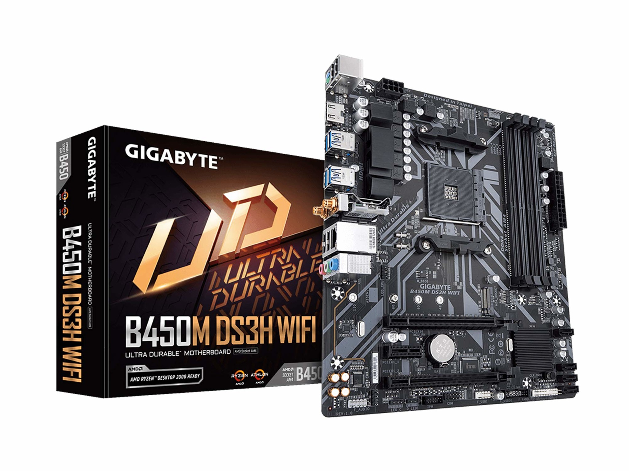 **BRAND NEW** Gigabyte B450M AM4 w/ onboard WIFI and Bluetooth 