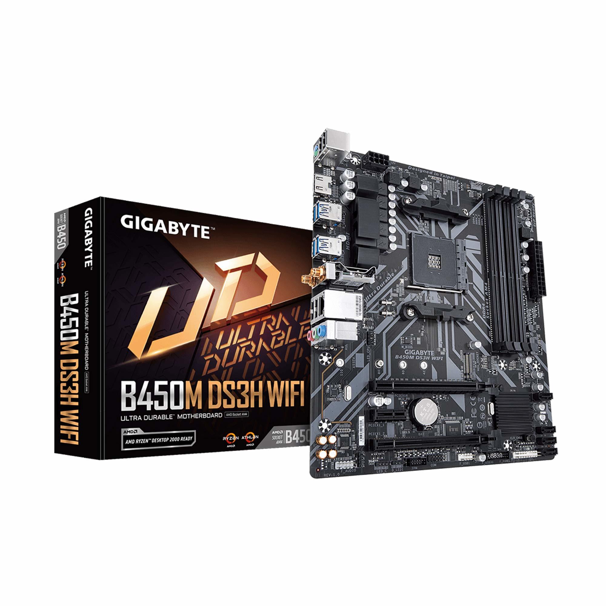 **BRAND NEW** Gigabyte B450M AM4 w/ onboard WIFI and Bluetooth 