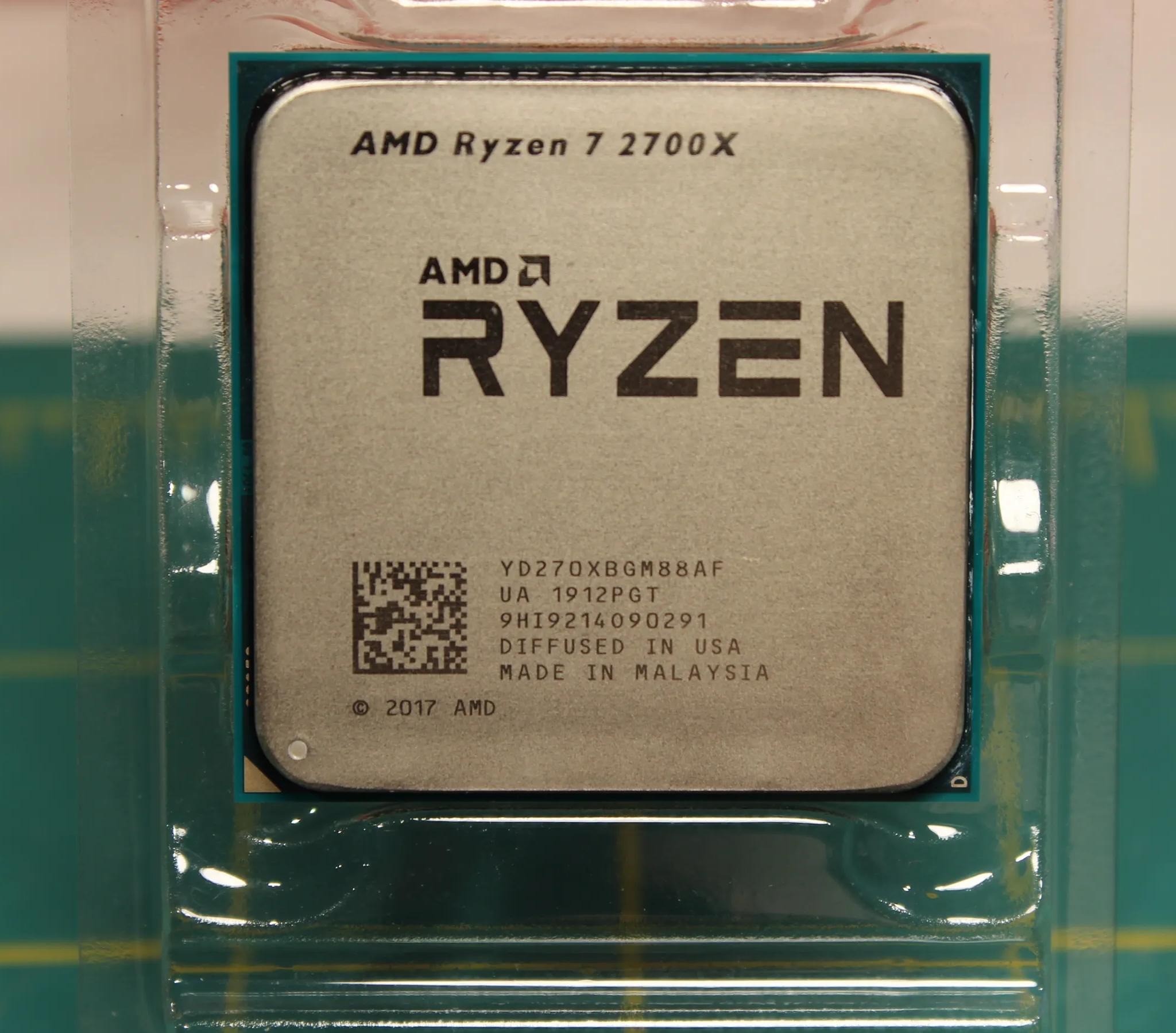 AMD Ryzen 7 2700X 8-Core Processor w/Wraith Cooler