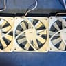 NZXT 3x White 120mm Case Fans – Non-RGB, Brand New