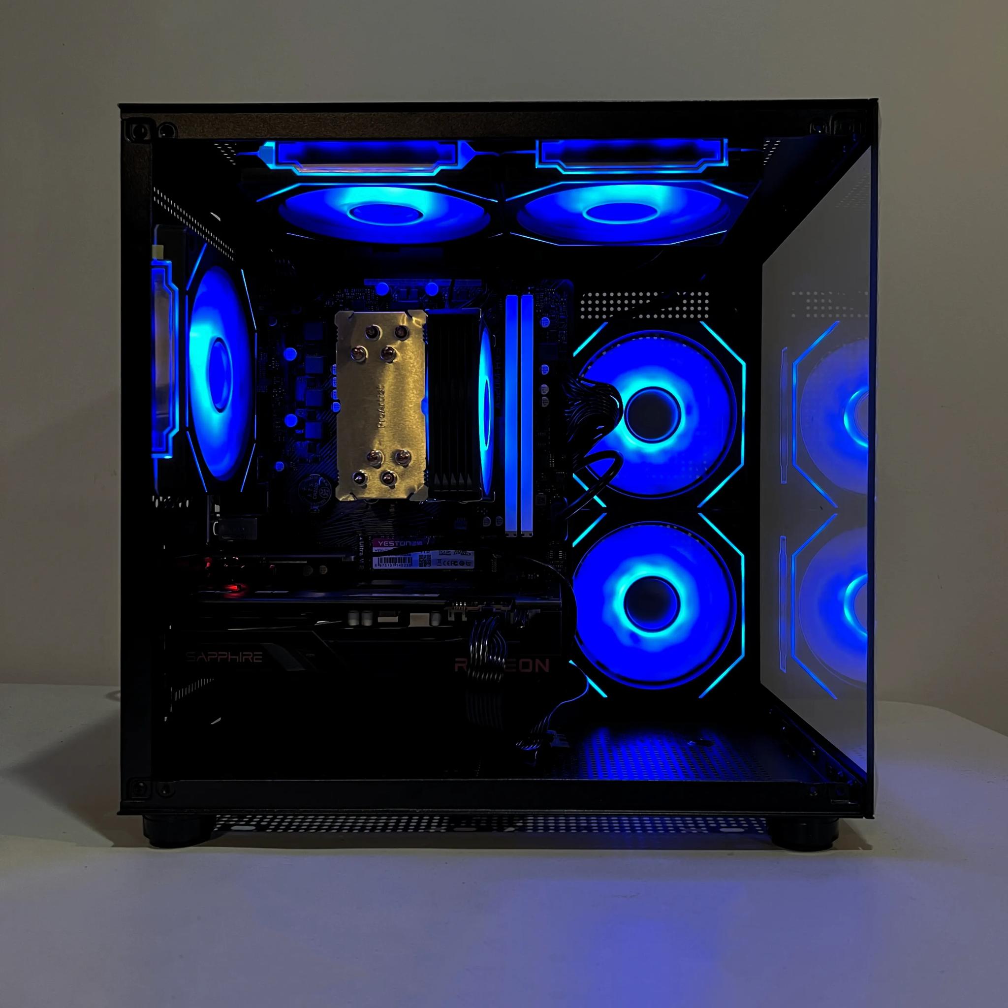 🔥SALE🔥 R5-4500|RX 6600|16GB RAM|1TB M.2||WIFI|ARGB Fans| -DepxTech Pre-Built PC