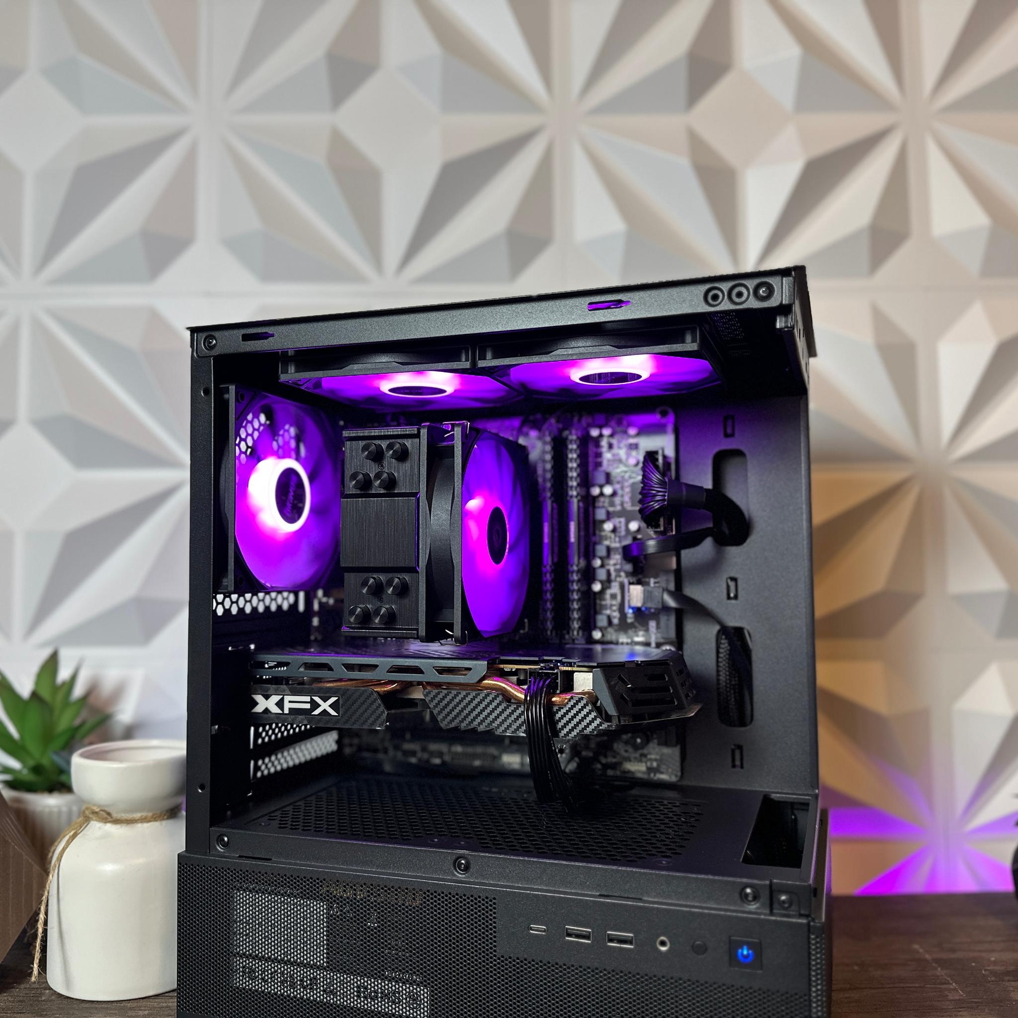⚫️Dark Magic♟️ Gaming PC ~ intel I5, 16GB DDR4, RX580, 512GB SSD! Full ARGB!