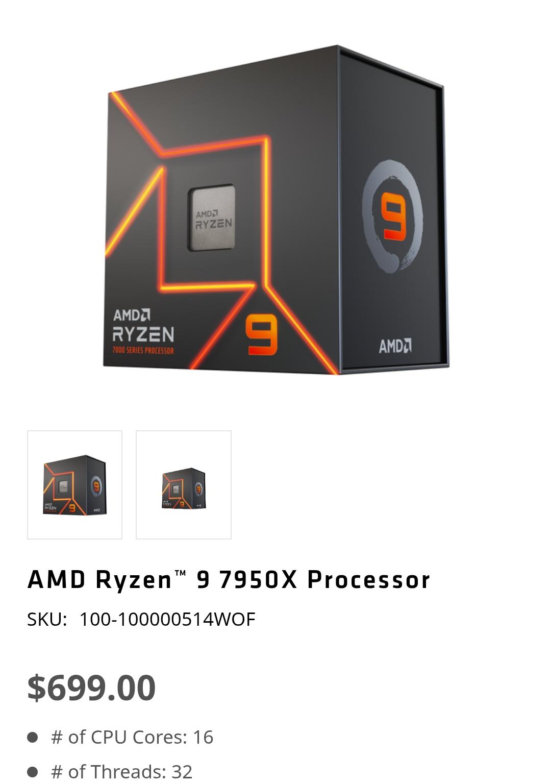 AMD Ryzen 9 7950X