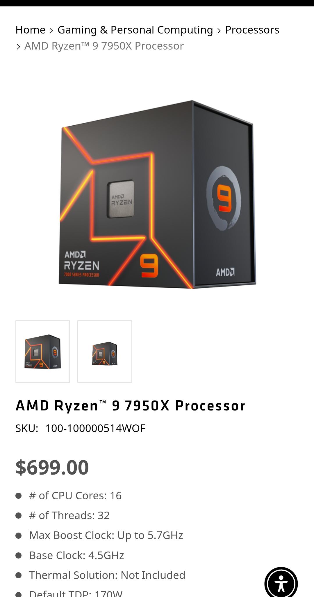 AMD Ryzen 9 7950X