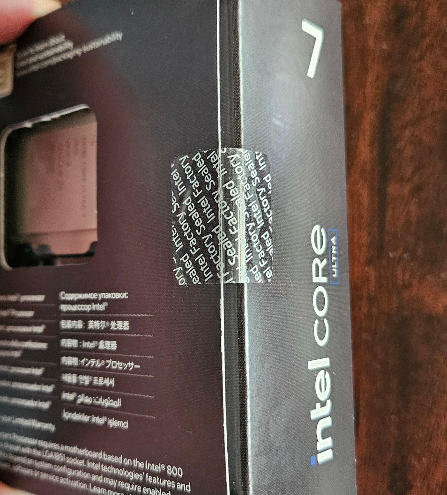 BNIB Intel Core Ultra Series 2 265K CPU