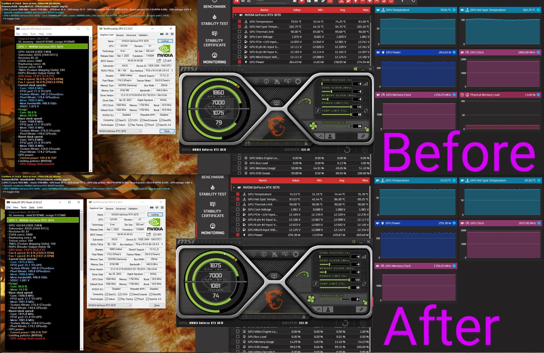 RTX 3070 ASUS TUF GAMING 8Gb in Great Condition For Sale