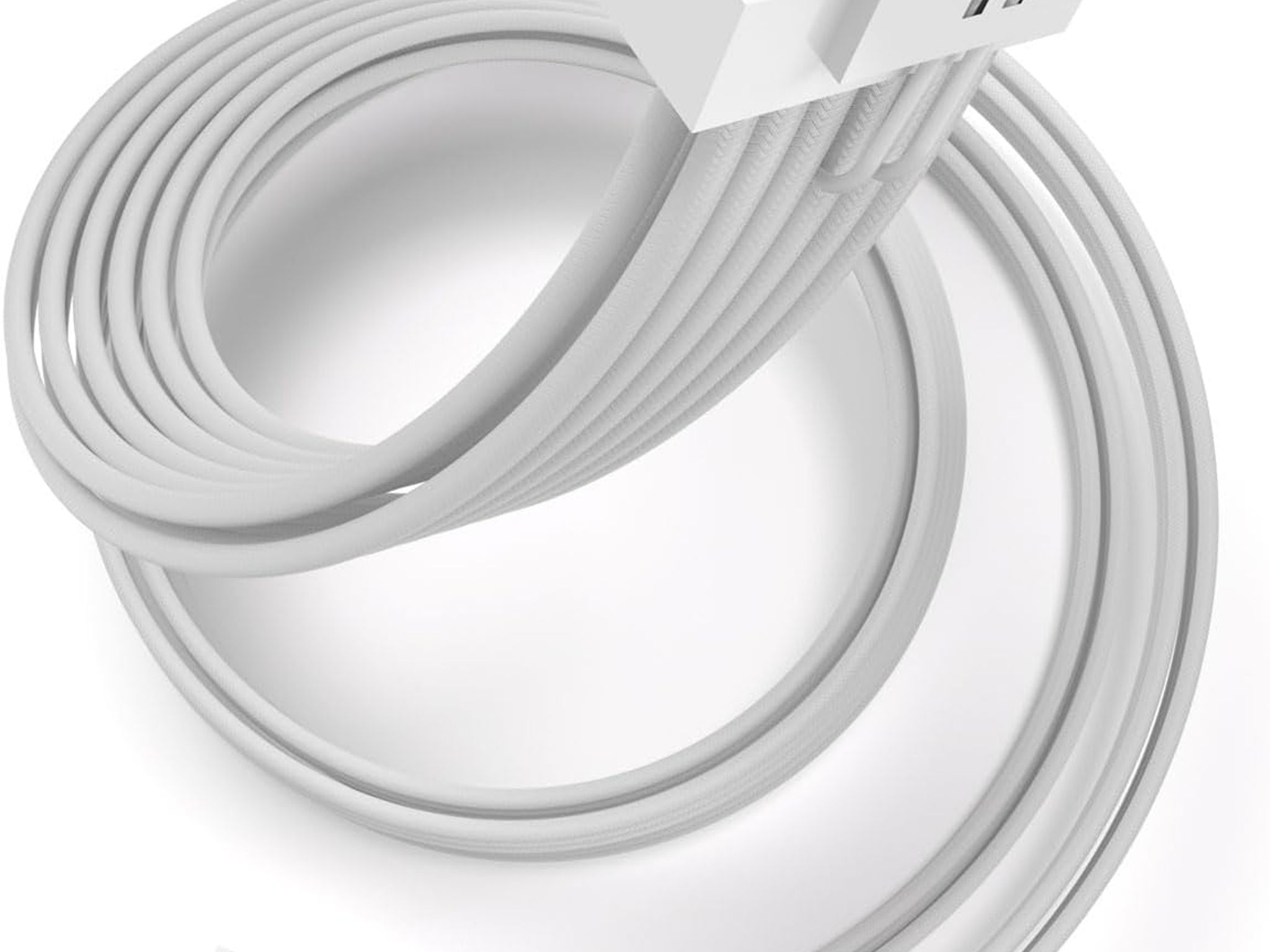 Sirlyr Corsair 12vhpwr Cable 12+4 Pin to Dual 8 Pin PSU Cables 600W PCIE 5.0 - Male to Male WHITE