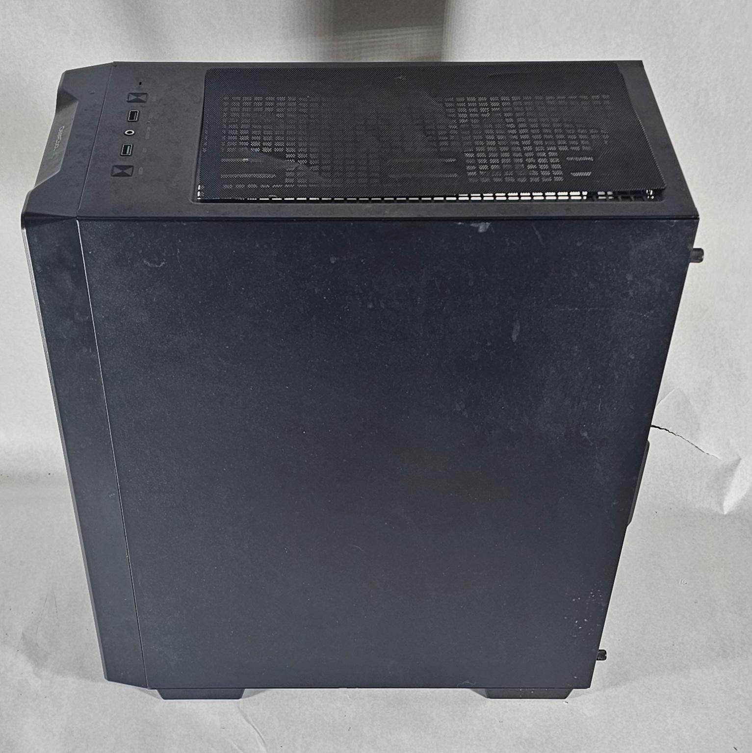 Black DeepCool PC Case with Tempered Glass w/ 3 Fans