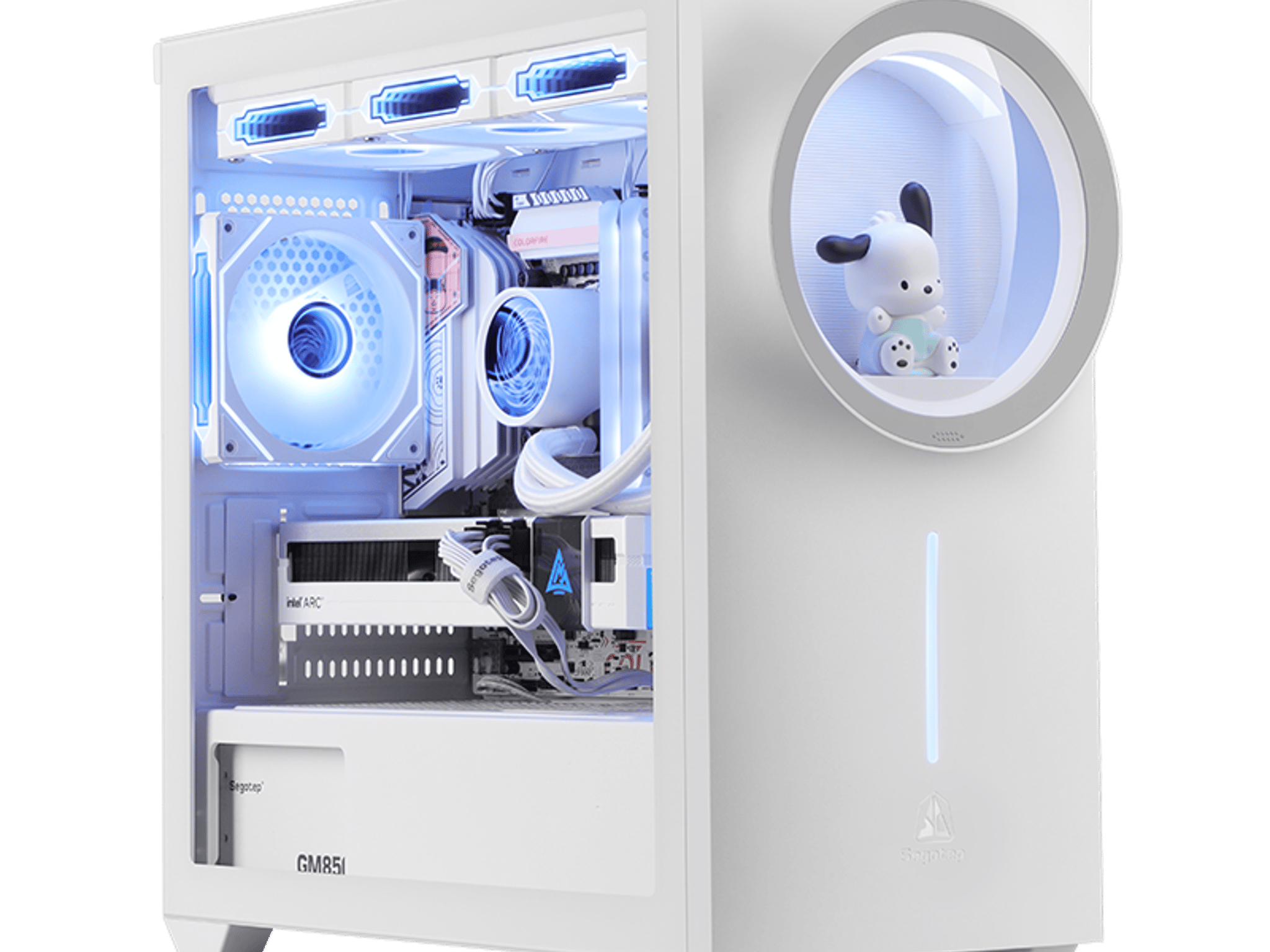 Segotep Nexus 1 Mid-Tower MATX/ITX Case  + Free HB-12 ARGB Fan & Blind Box Gift