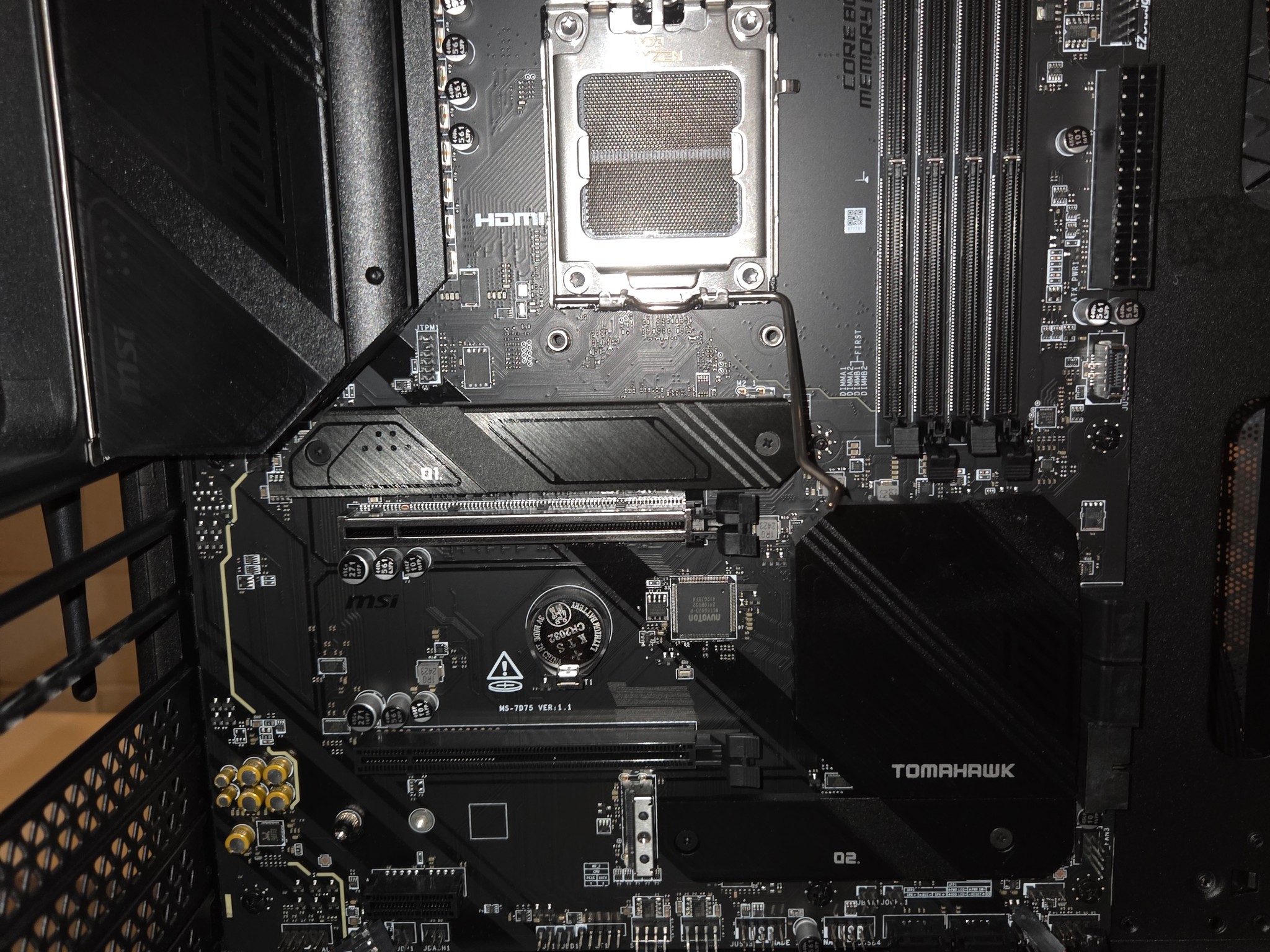 MSI MAG B650 Tomahawk WiFi Gaming Motherboard (AM5, DDR5, PCIe 4.0, M.2, ATX)