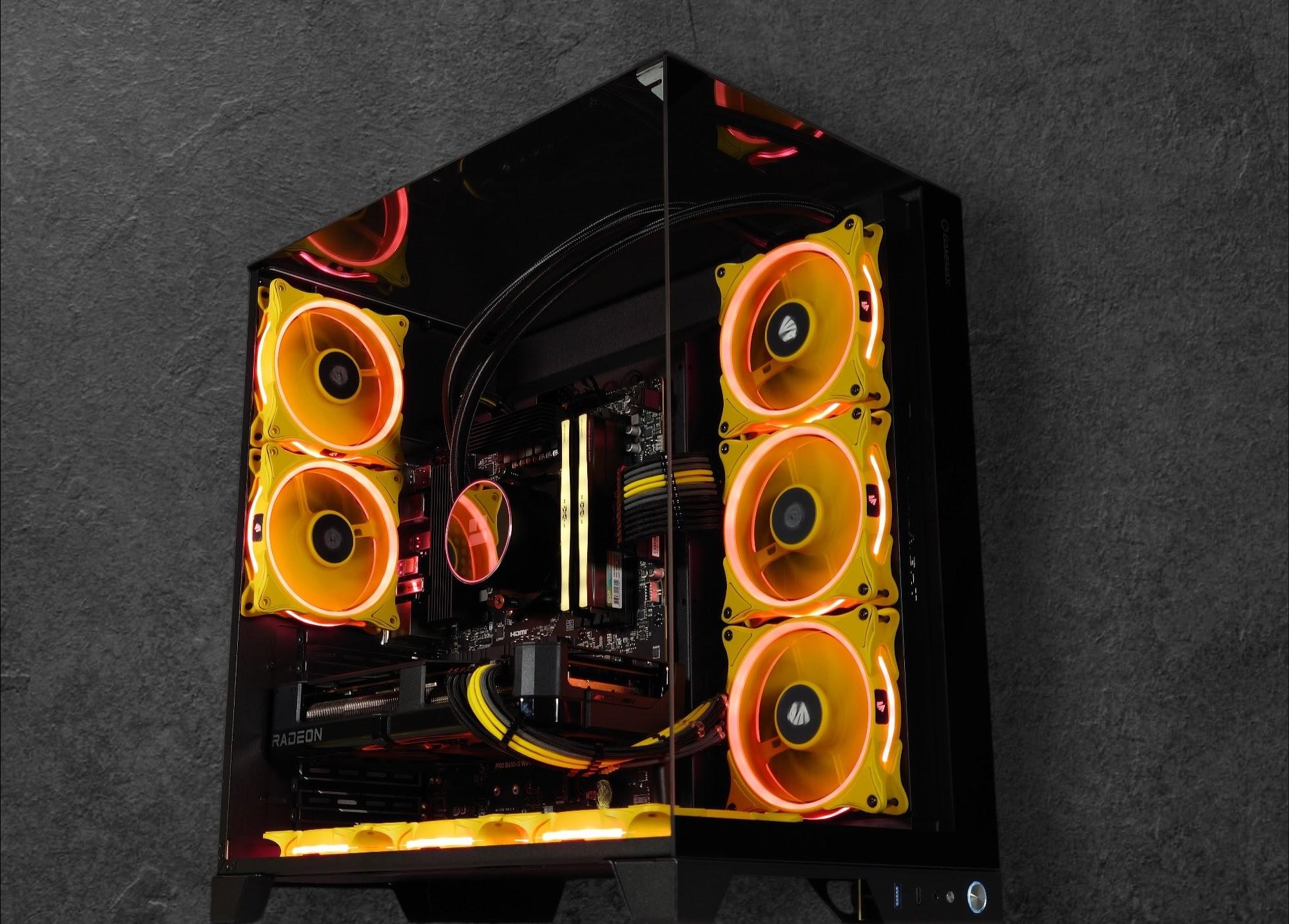 🟡🤖🤓C-3PO ⭐Gaming PC⭐AMD RX 7800 XT 16GB⭐AMD Ryzen 5 7500F 8-Core⭐32GB DDR5⭐ 1TB SSD