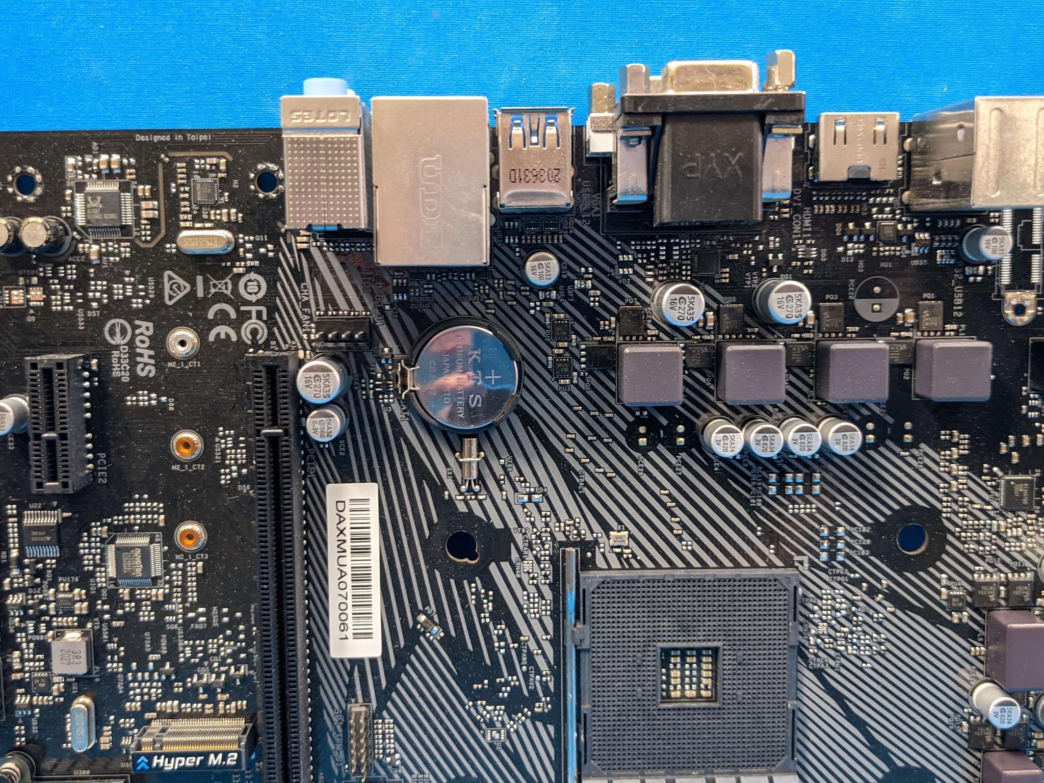ASRock B550M-HDV REV. 1.02 AMD Socket AM4 DDR4 MicroATX Desktop Motherboard No I/O Shield