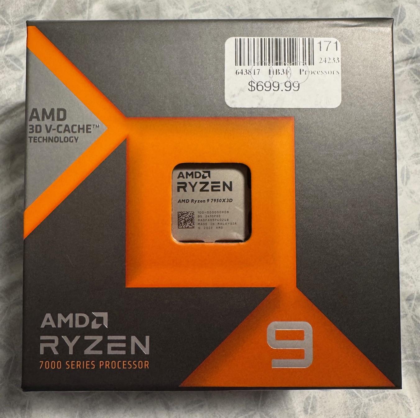 Ryzen 9 7950X3D, Used like New