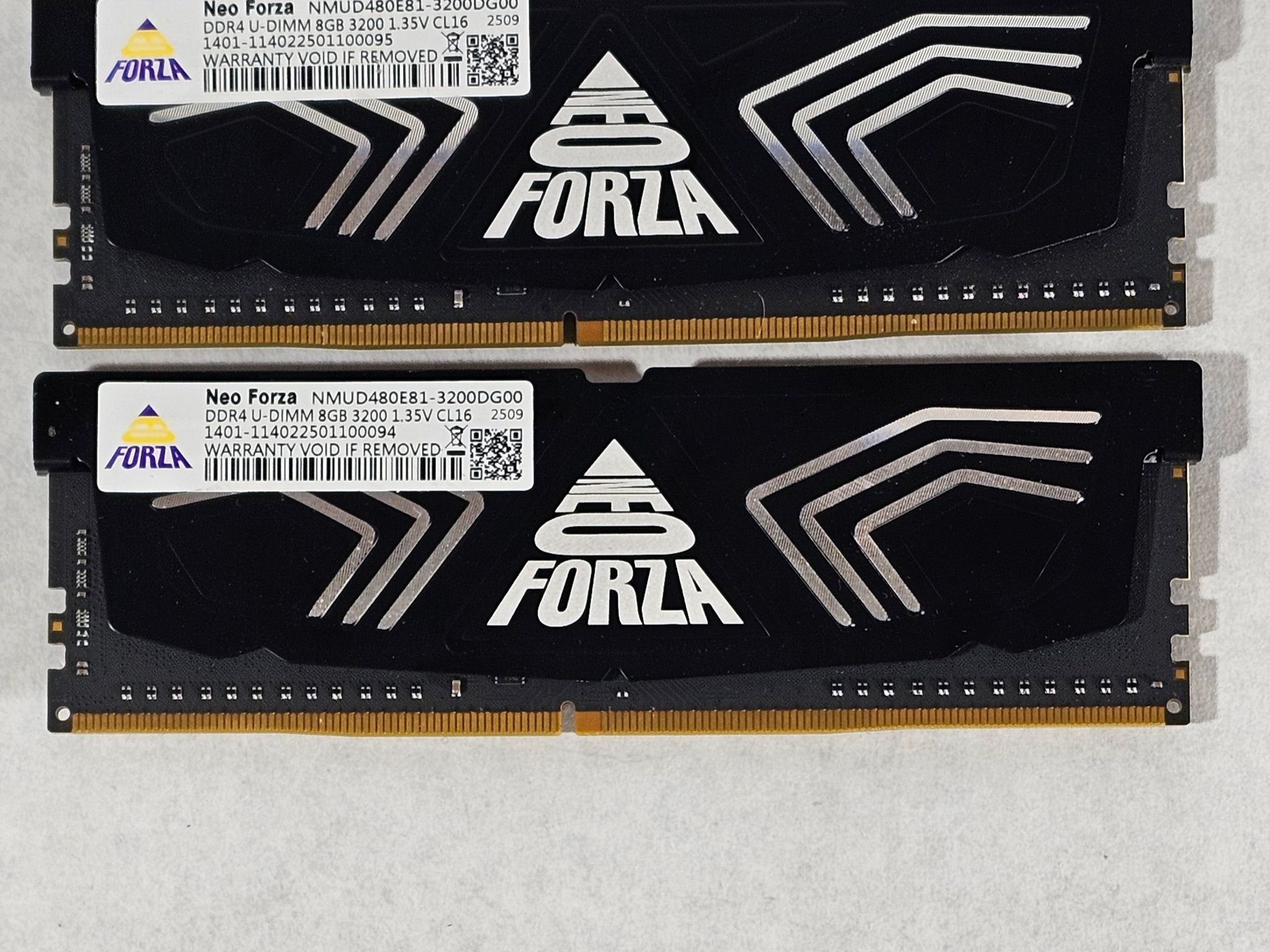 16GB DDR4 (2x8GB) CL16 3200MT/s Neo Forza