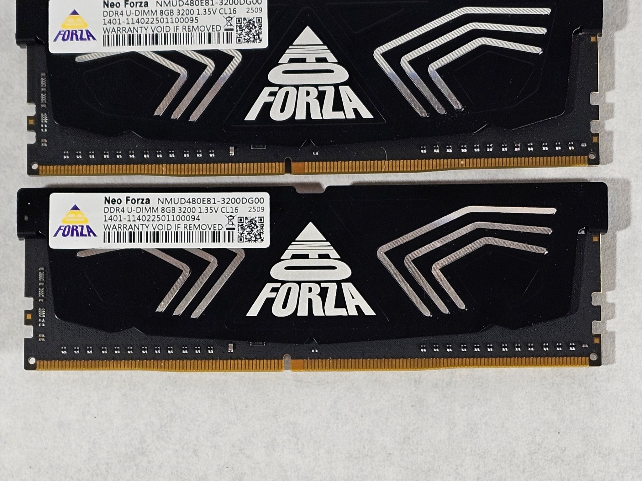 16GB DDR4 (2x8GB) CL16 3200MT/s Neo Forza