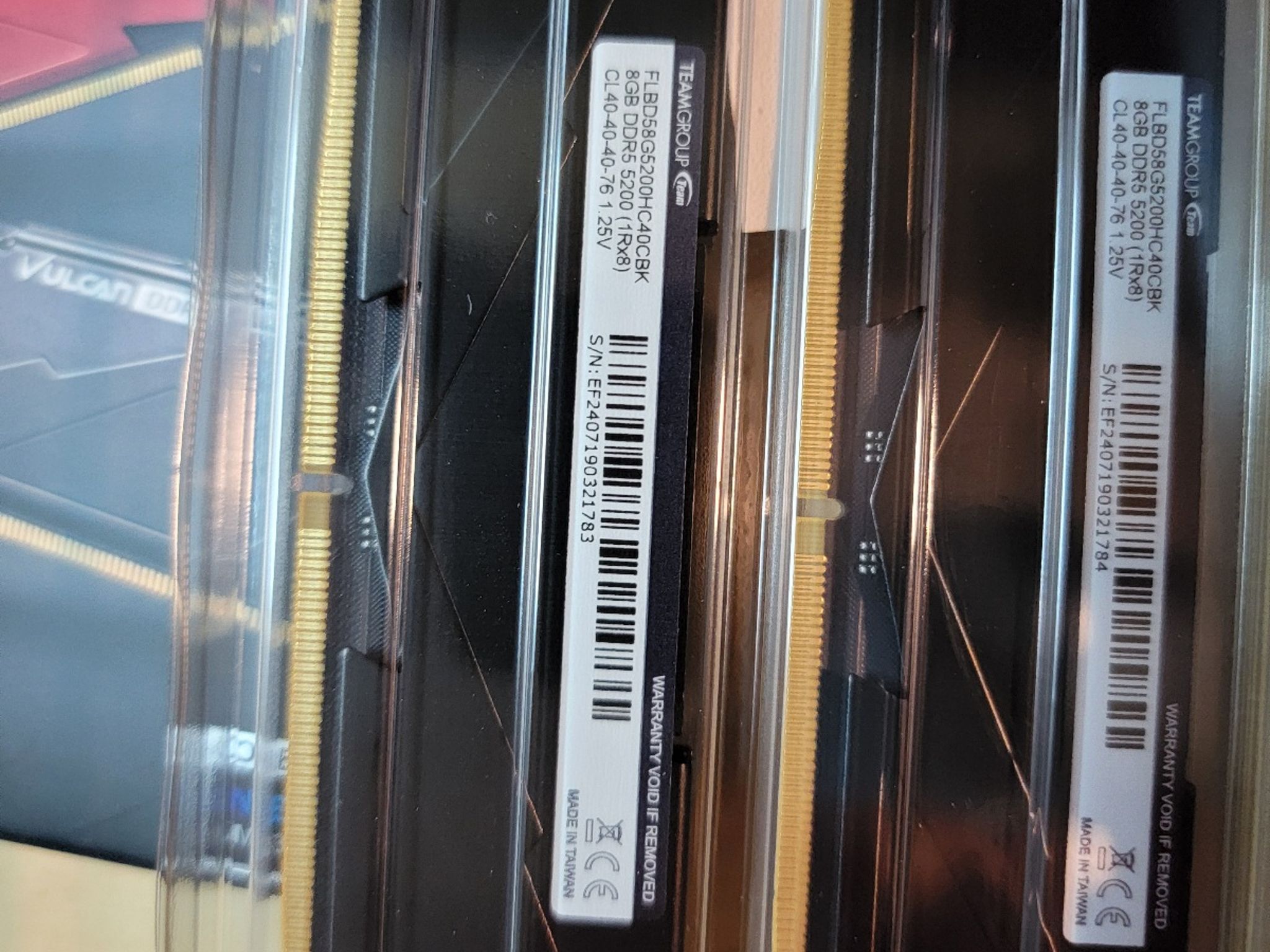 DDR5 2x8gb TEAMGROUP Vulcan