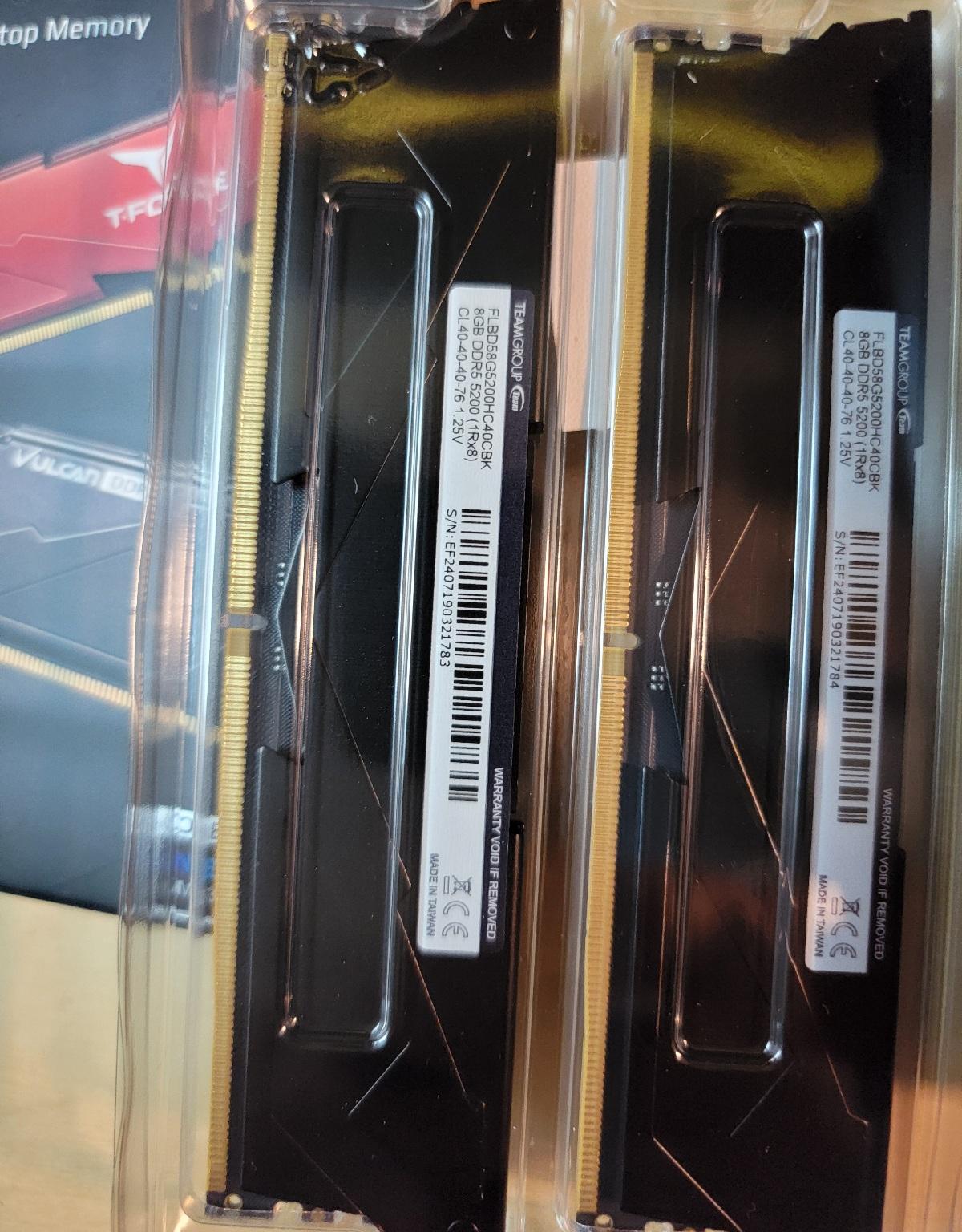 DDR5 2x8gb TEAMGROUP Vulcan
