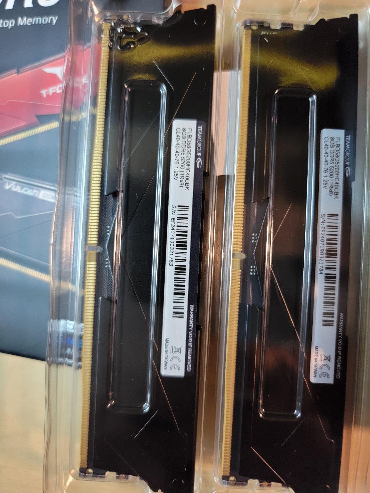DDR5 2x8gb TEAMGROUP Vulcan