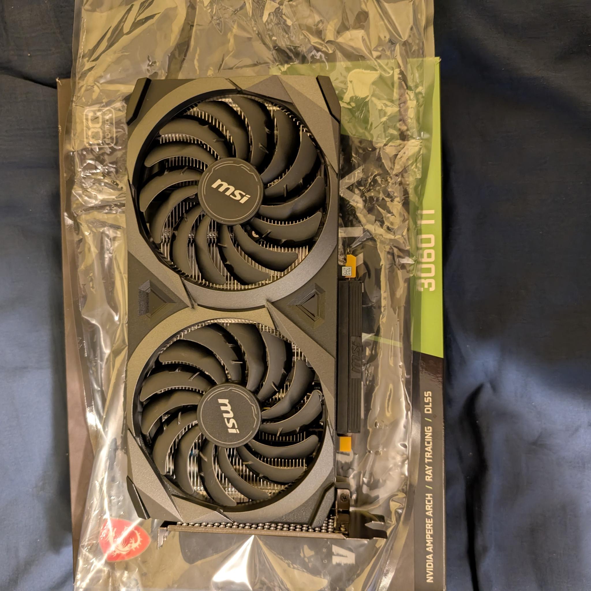 MSI GeForce RTX 3060 Ti VENTUS 2X 8G V1 LHR Used