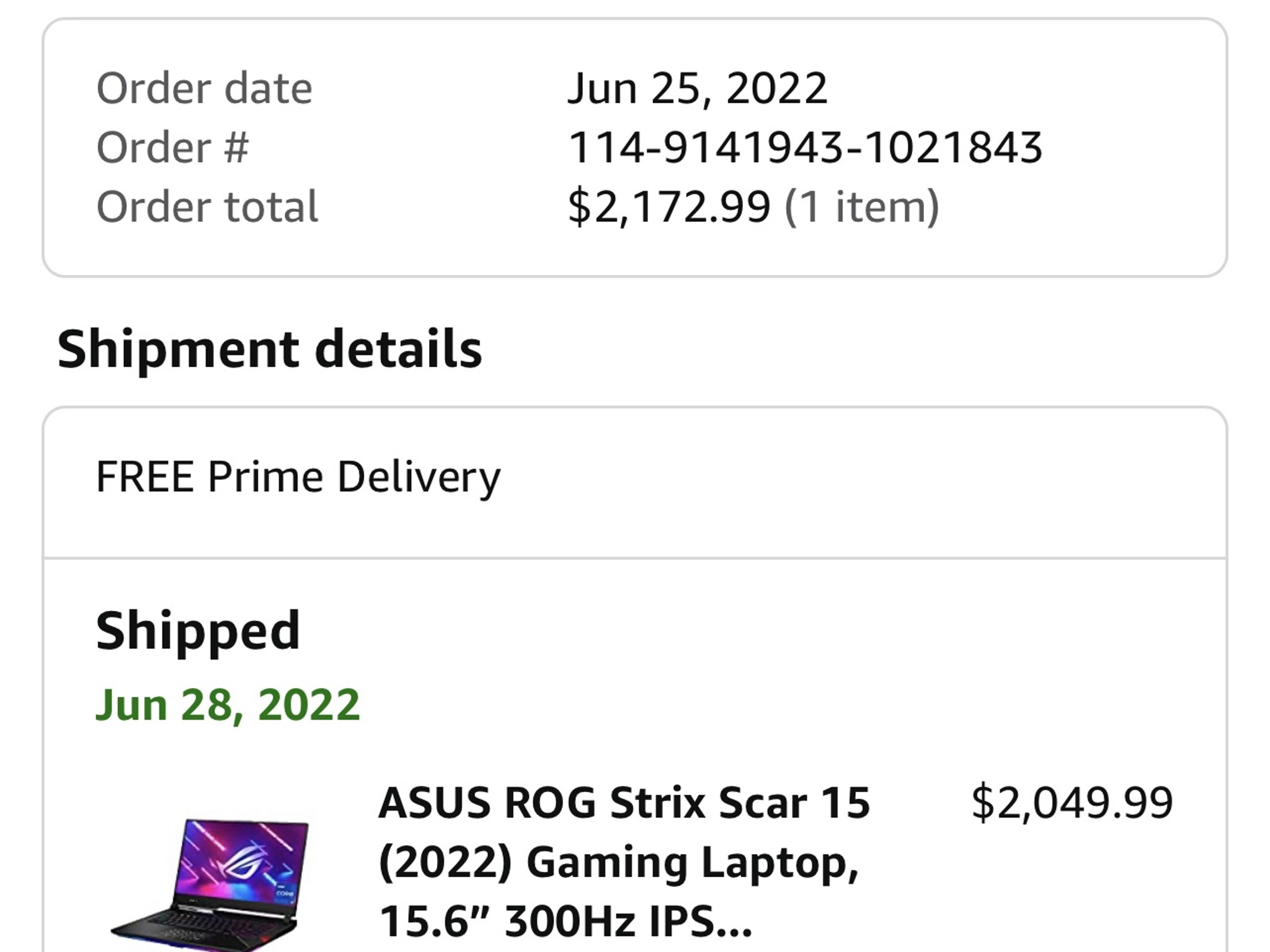 Asus Rog Strix Scar 15 (2022)