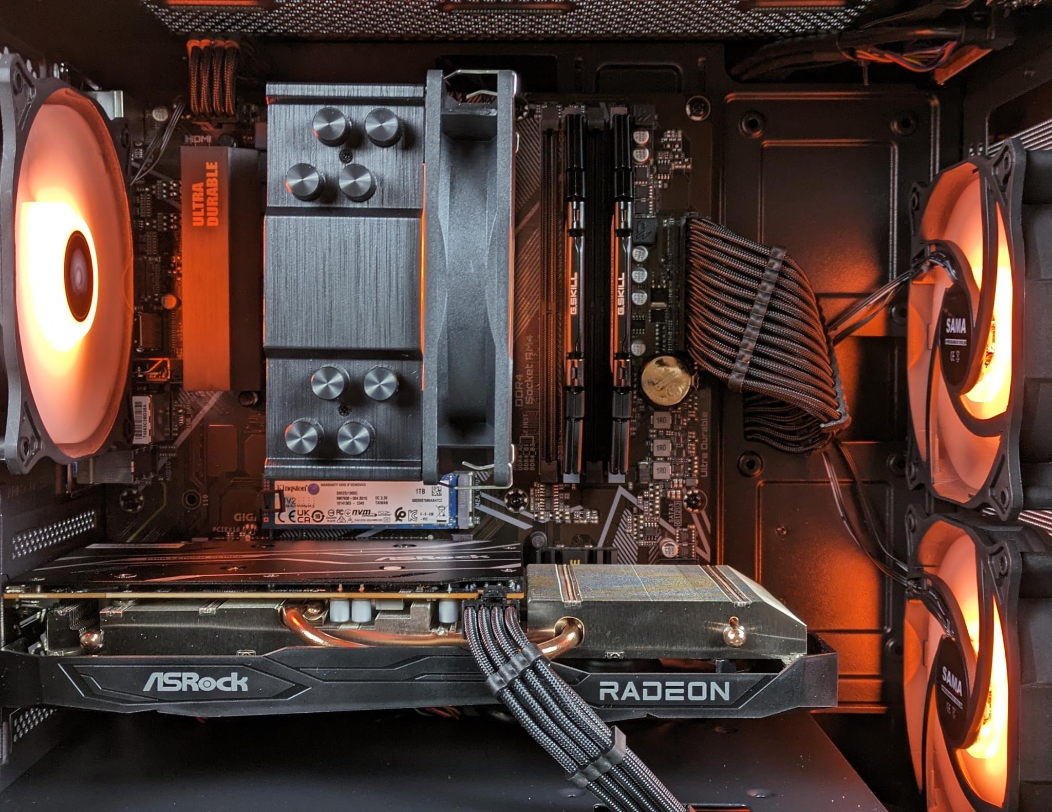 🖤Black Mid Range PC🖤 | Ryzen 5 5500 | Rx 6600 | 1 TB M.2