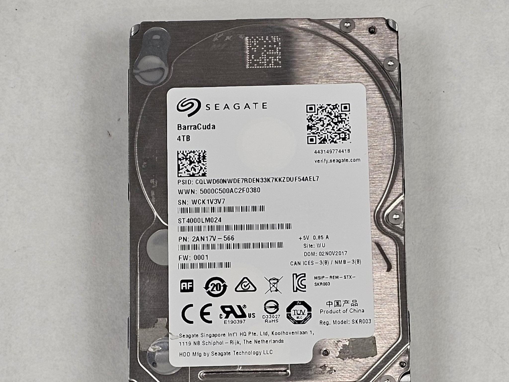 4TB 2.5" Hard Drive Seagate BarraCuda ST4000LM024