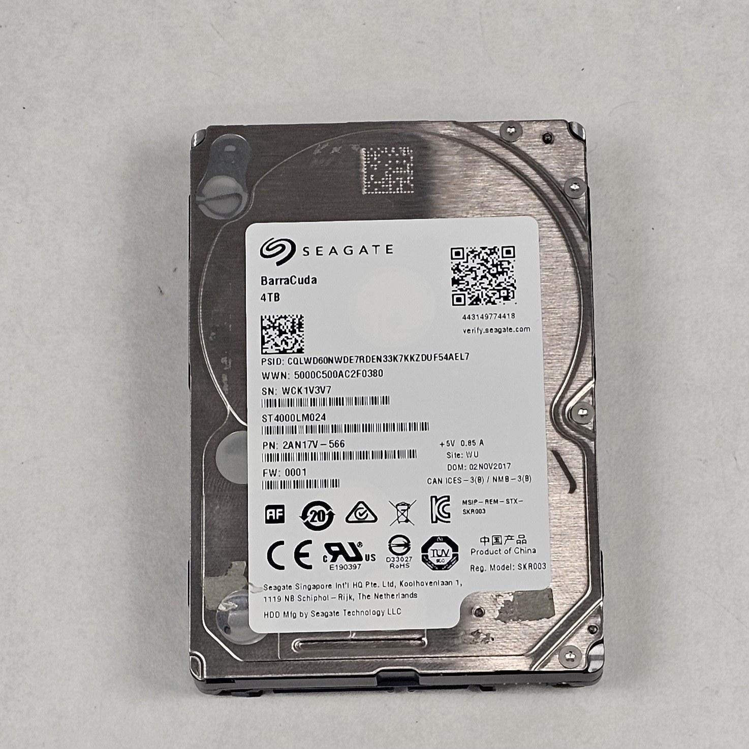 4TB 2.5" Hard Drive Seagate BarraCuda ST4000LM024