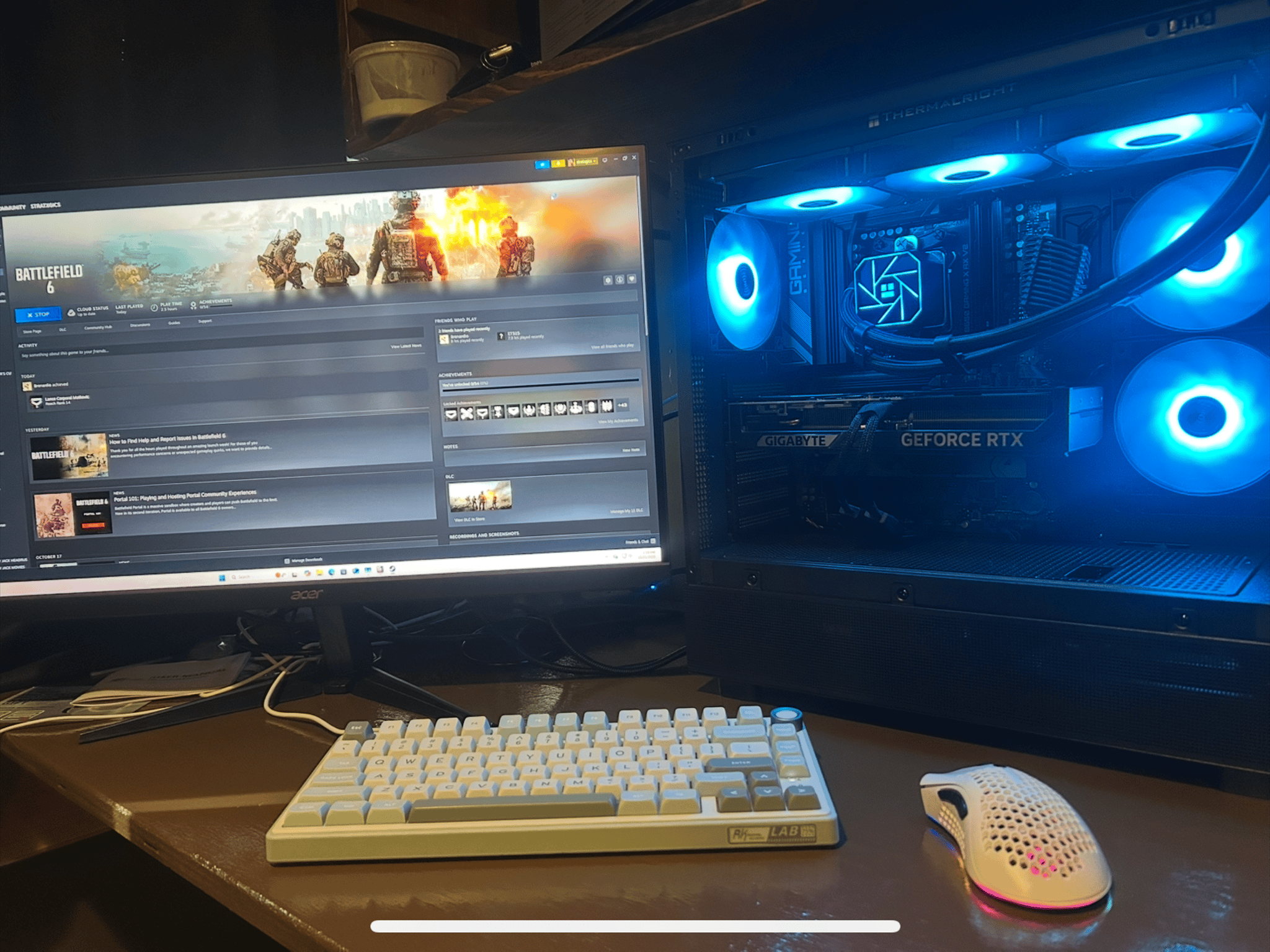 Gaming PC NVIDIA 5070, RYZEN 7700X, 32GB RAM, 2TB Gen 4 SSD