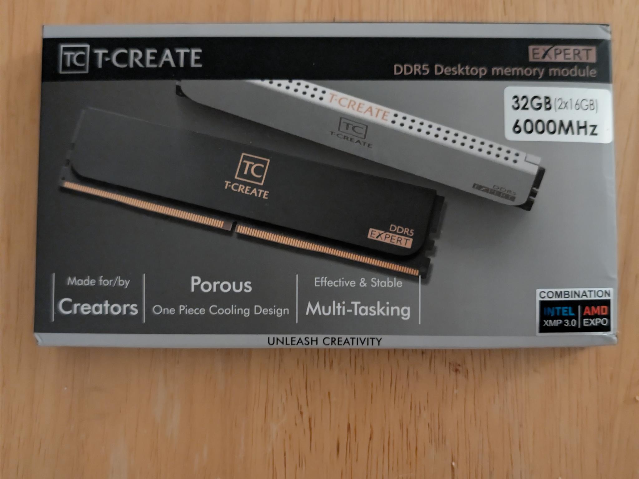 TEAMGROUP T-Create Classic 32GB DDR5-6000 cl30 (2x16GB) Black