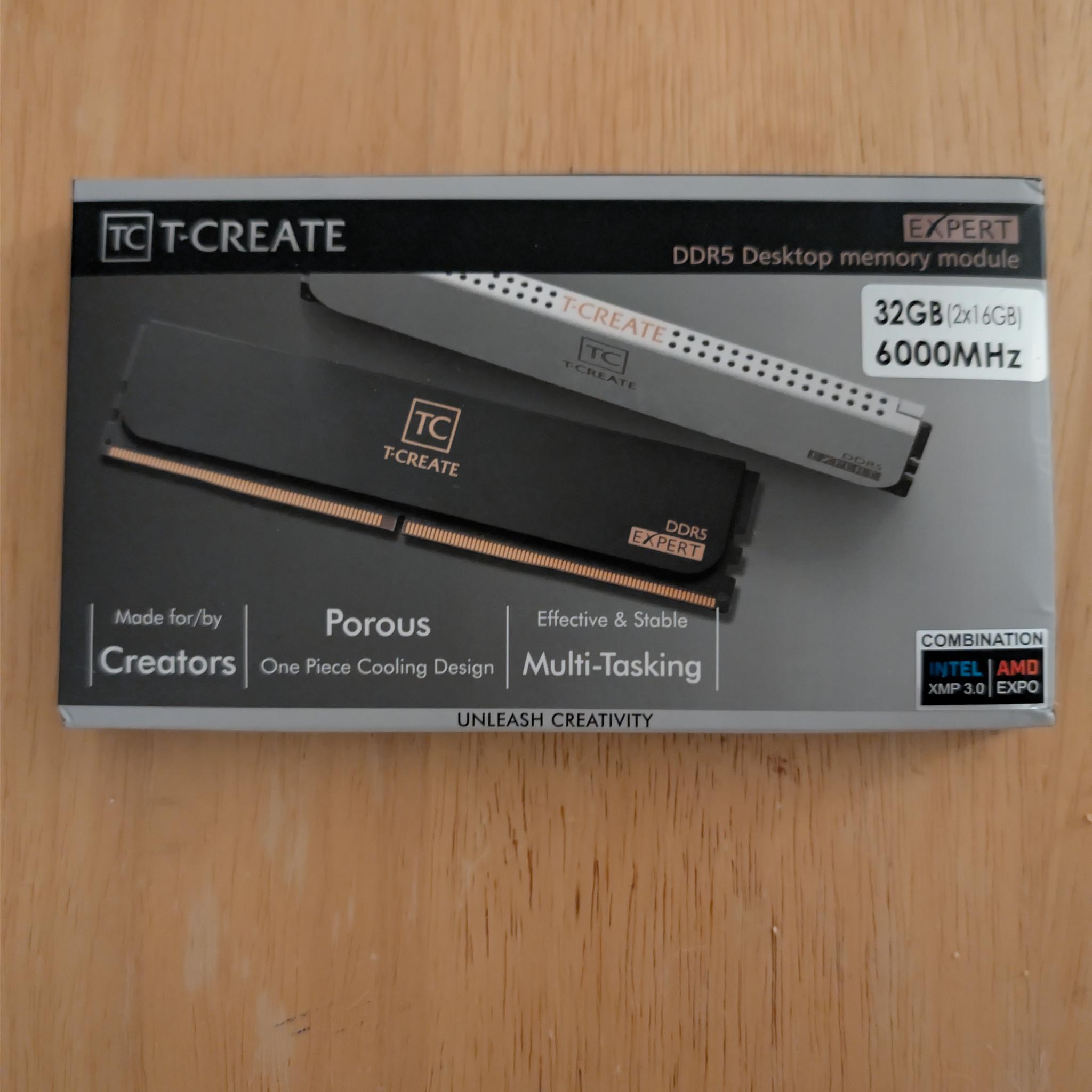 TEAMGROUP T-Create Classic 32GB DDR5-6000 cl30 (2x16GB) Black