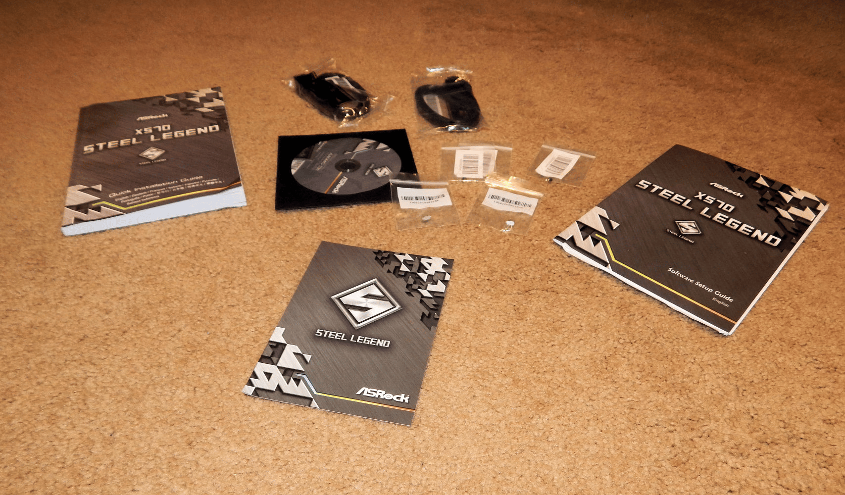 ASROCK X570 STEEL LEGEND SOCKET AM4 MOTHERBOARD, USED ONCE