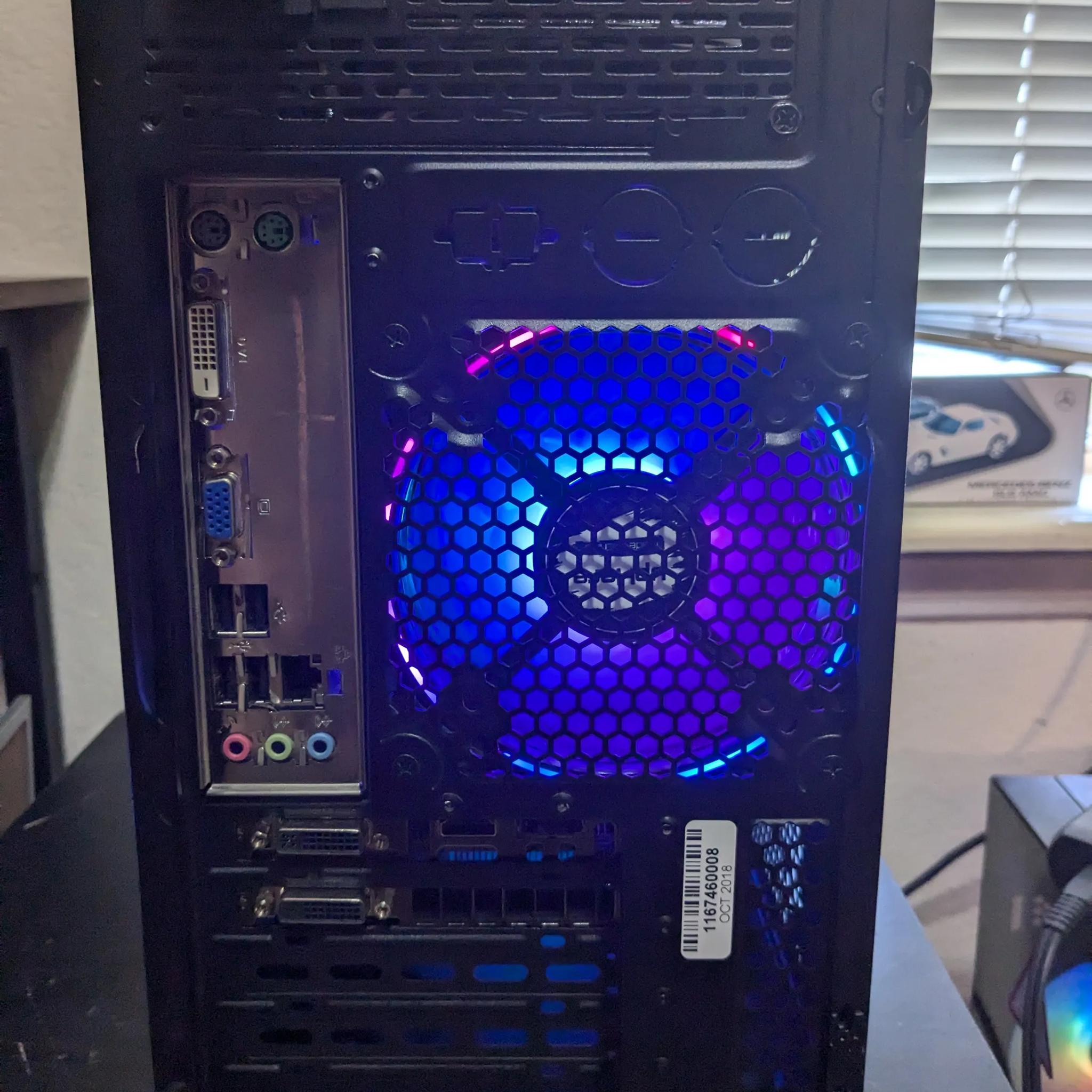 FREE SHIP|| i5-2400, 16GB RAM, GTX 760 2GB, 480GB SSD, WiFI, RGB, Win10