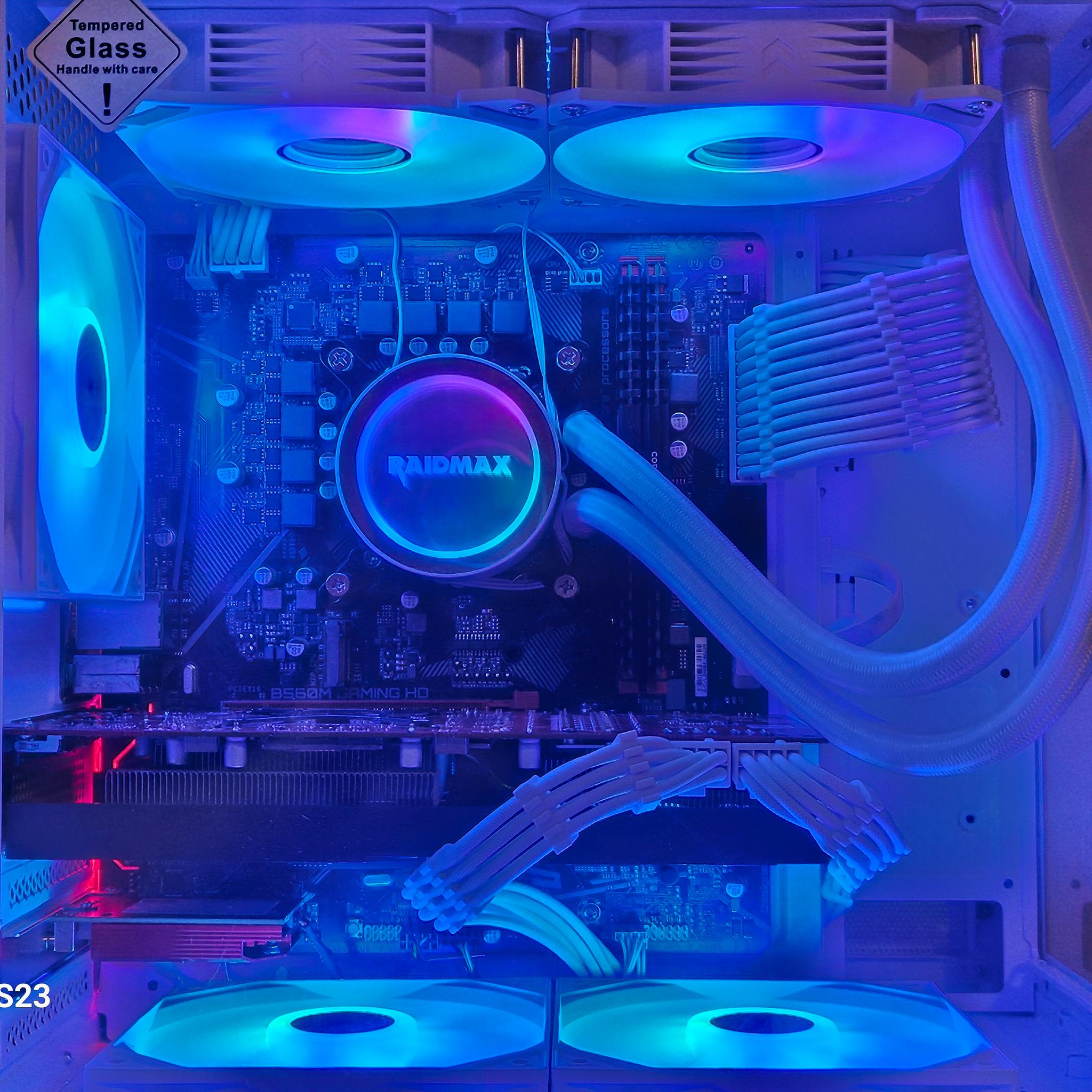 🎮 WHITE 1080P/1440P GAMING PC — RX 5700 XT 8GB | 32GB RAM | 1TB NVMe | 750W PSU