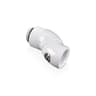 4x Bitspower G1/4 White Dual Rotary 90 Degree IG1/4 Extender Fitting - New