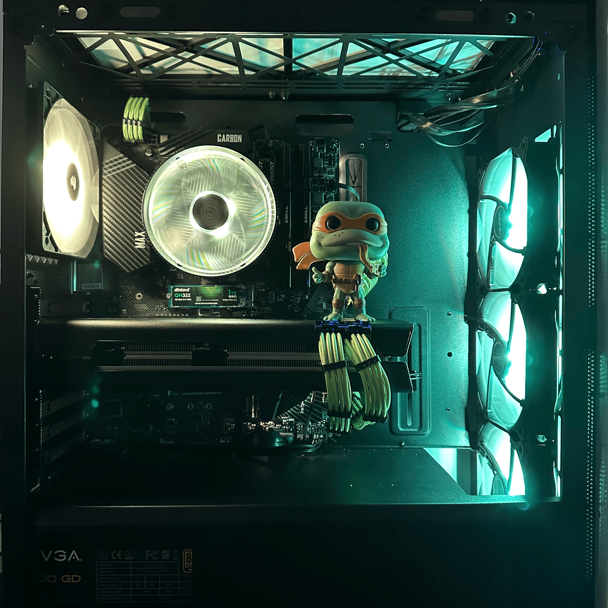 Michelangelo|| Gaming PC- Ryzen 1700 8Cores/16Threads-AMD RX 5700 8GB-16GB DDR4 RAM-1TB SSD NVME