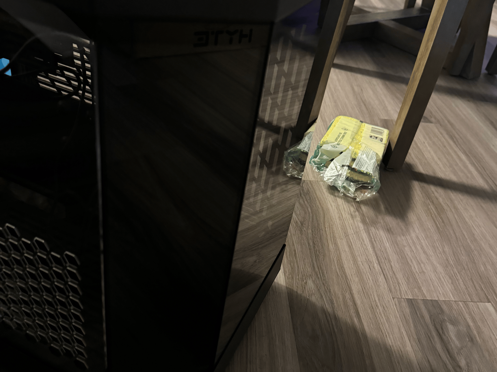 Hyte Y60 with custom front panel and LCD screen