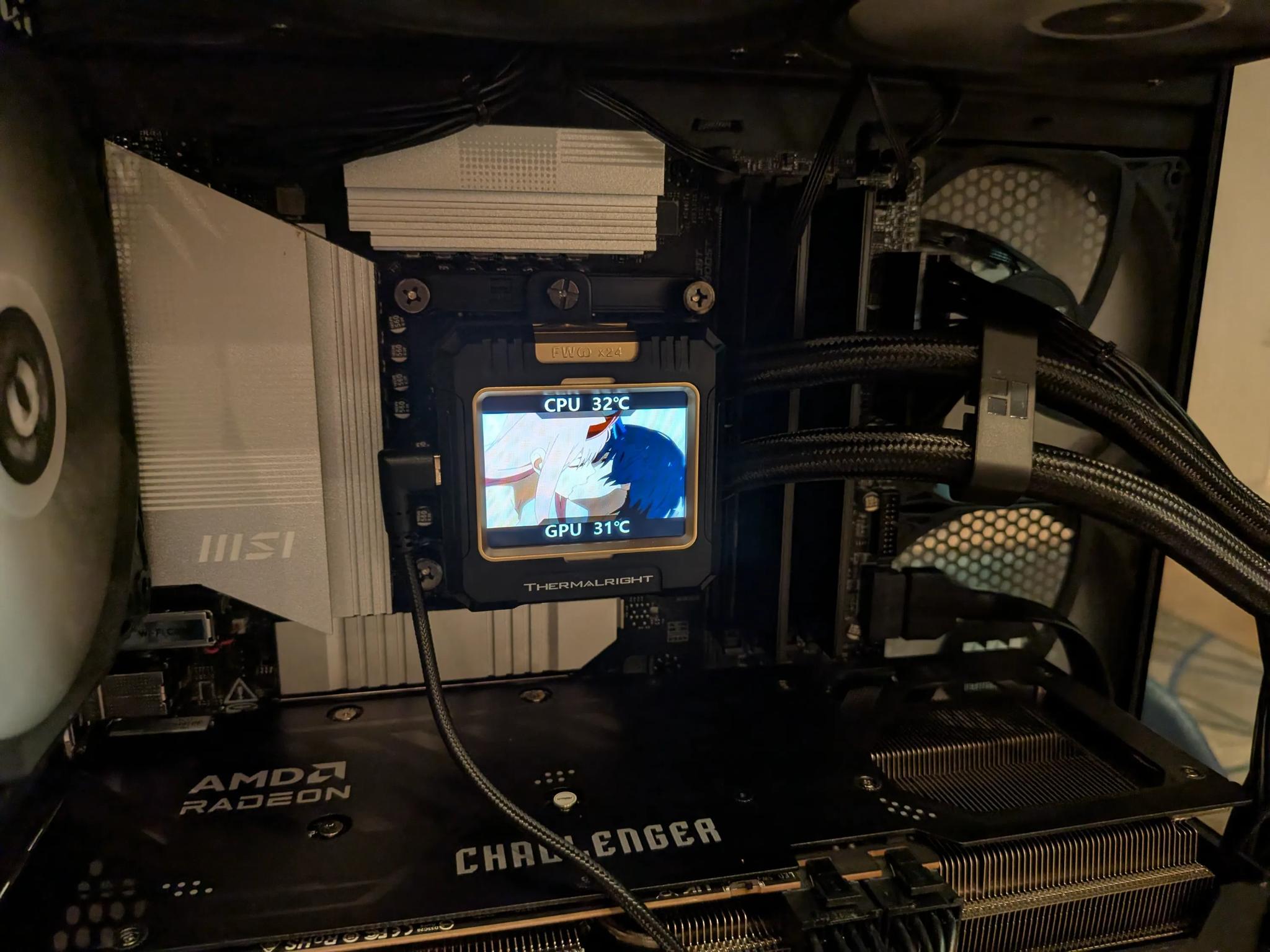 The Jian 🕊️ - RX 9070, Core Ultra 7 265K, 32 GB DDR5 RAM, 4 TB Gen 4 NVMe, Liquid Cooled, RGB