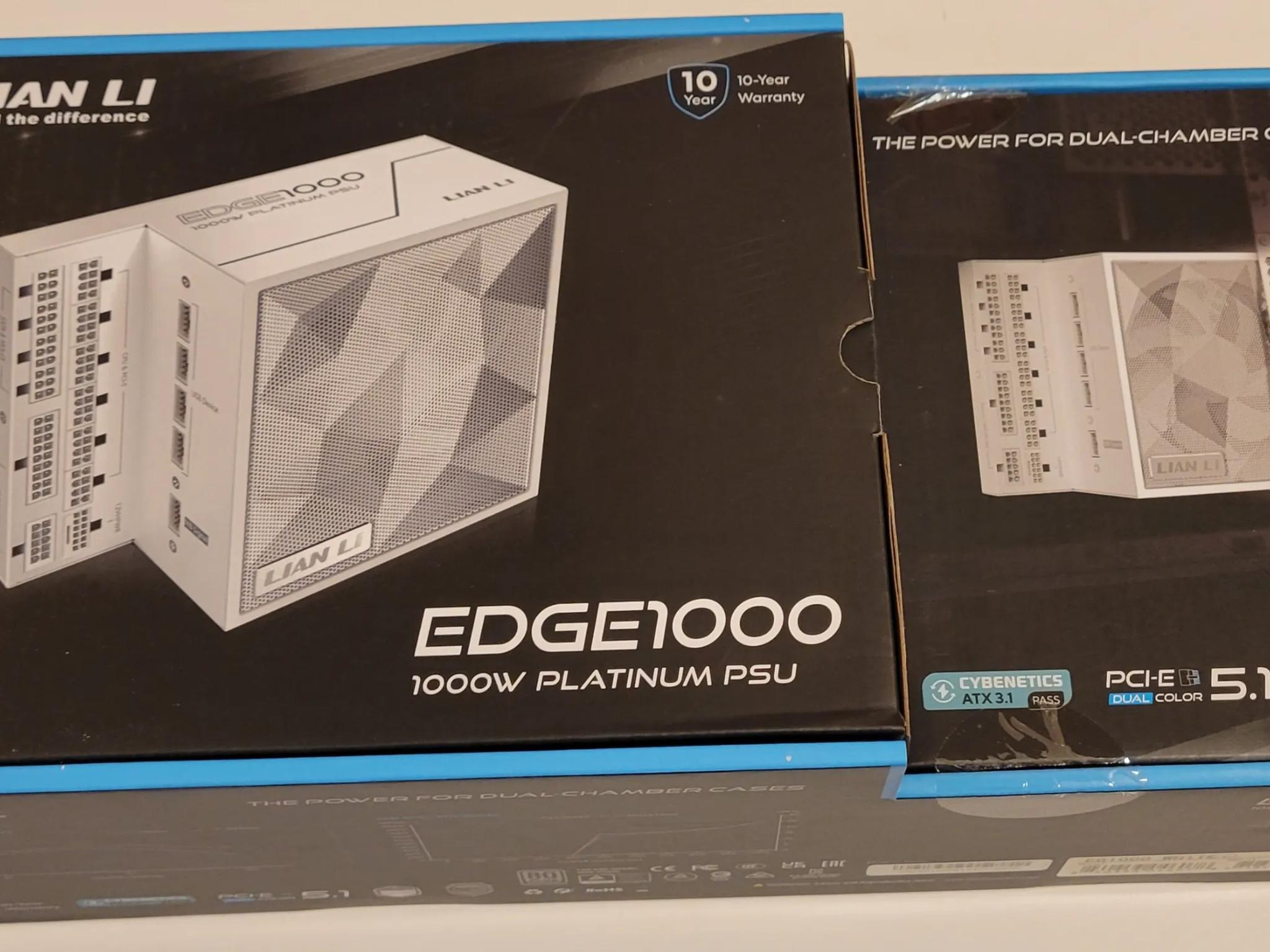 Lian Li Edge 1000W ATX 3.1 Power Supply, White