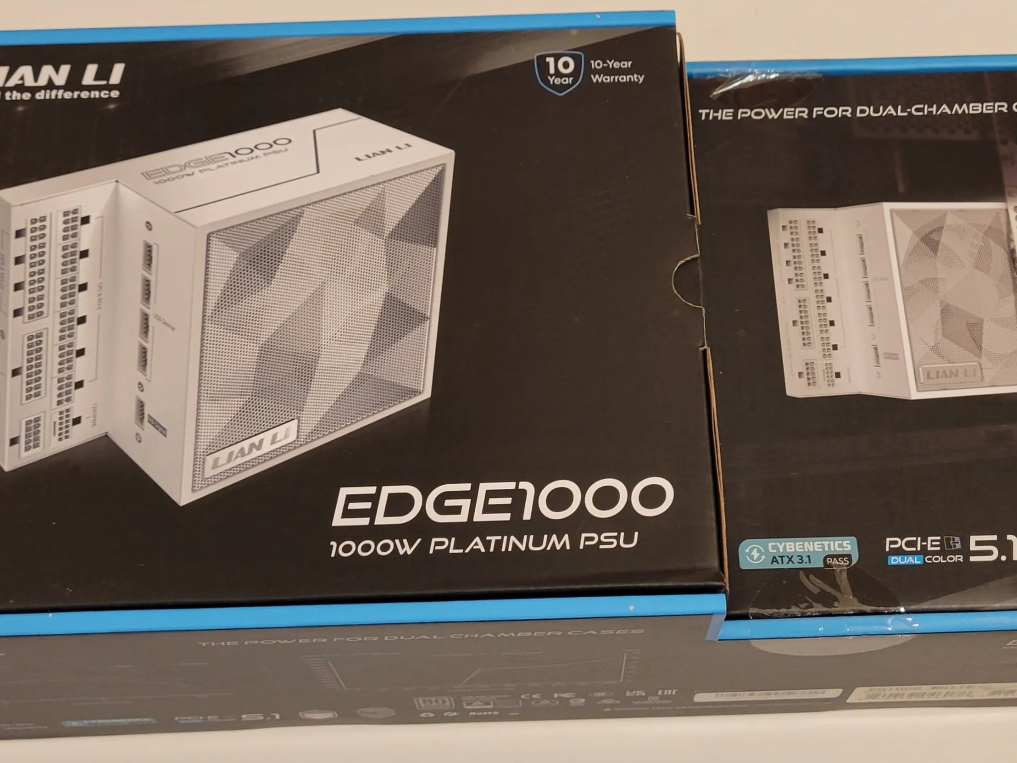 Lian Li Edge 1000W ATX 3.1 Power Supply, White