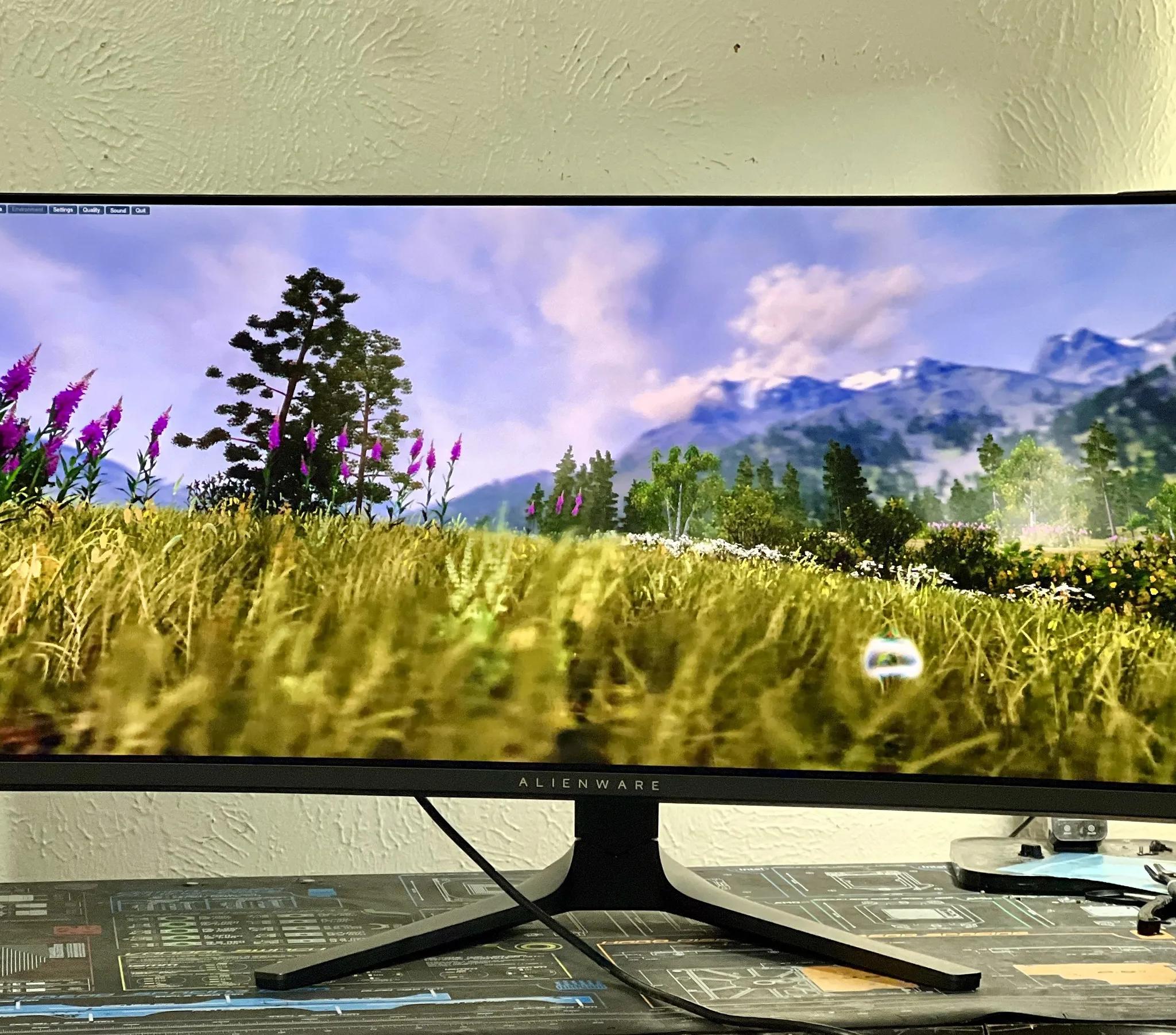 Alienware 34" Curved QD-OLED 165 Hz Gaming Monitor - AMD FreeSync™ Premium Pro - AW3423DWF