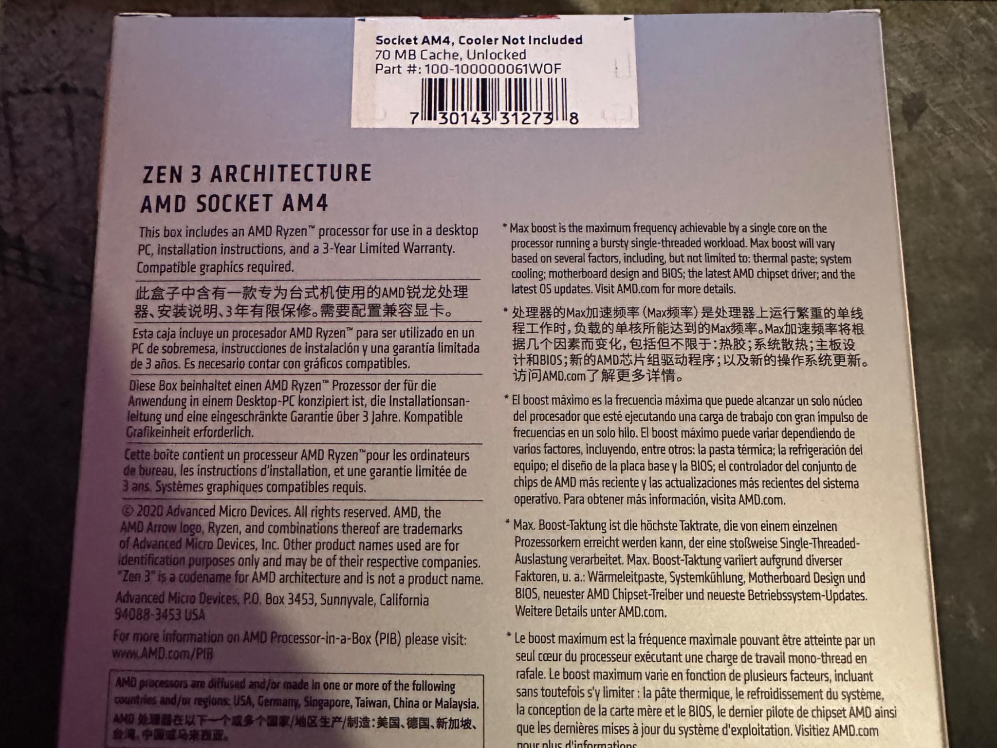 AMD Ryzen 9 5900x