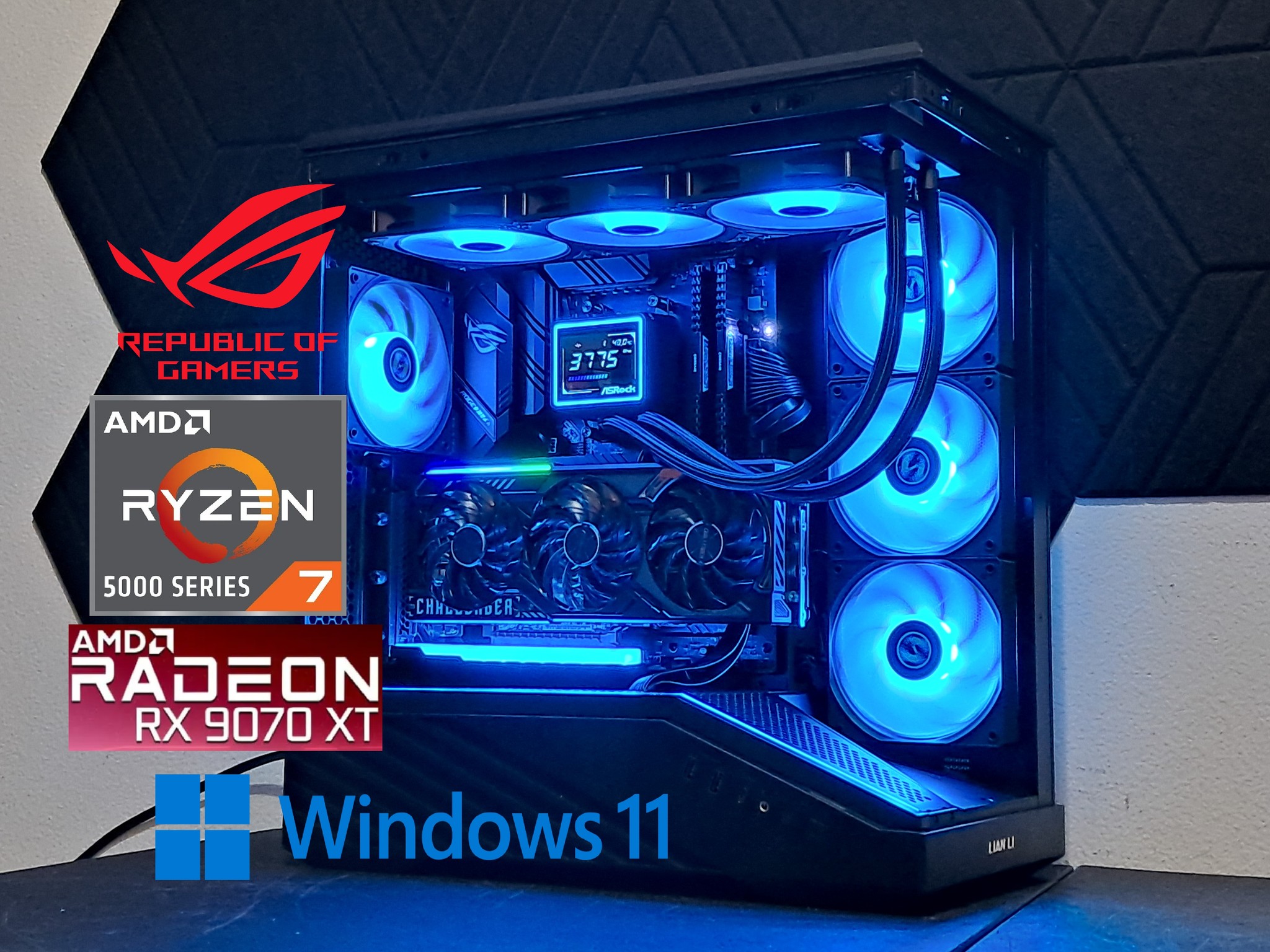 Epic 4K Gaming PC | RX 9070 XT | Ryzen 7 5800XT | 32GB DDR4 | 2TB SSD | WiFi!