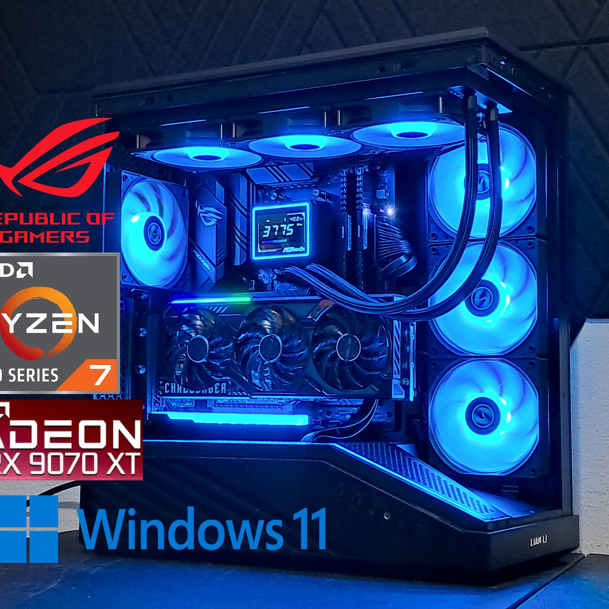 Epic 4K Gaming PC | RX 9070 XT | Ryzen 7 5800XT | 32GB DDR4 | 2TB SSD | WiFi!