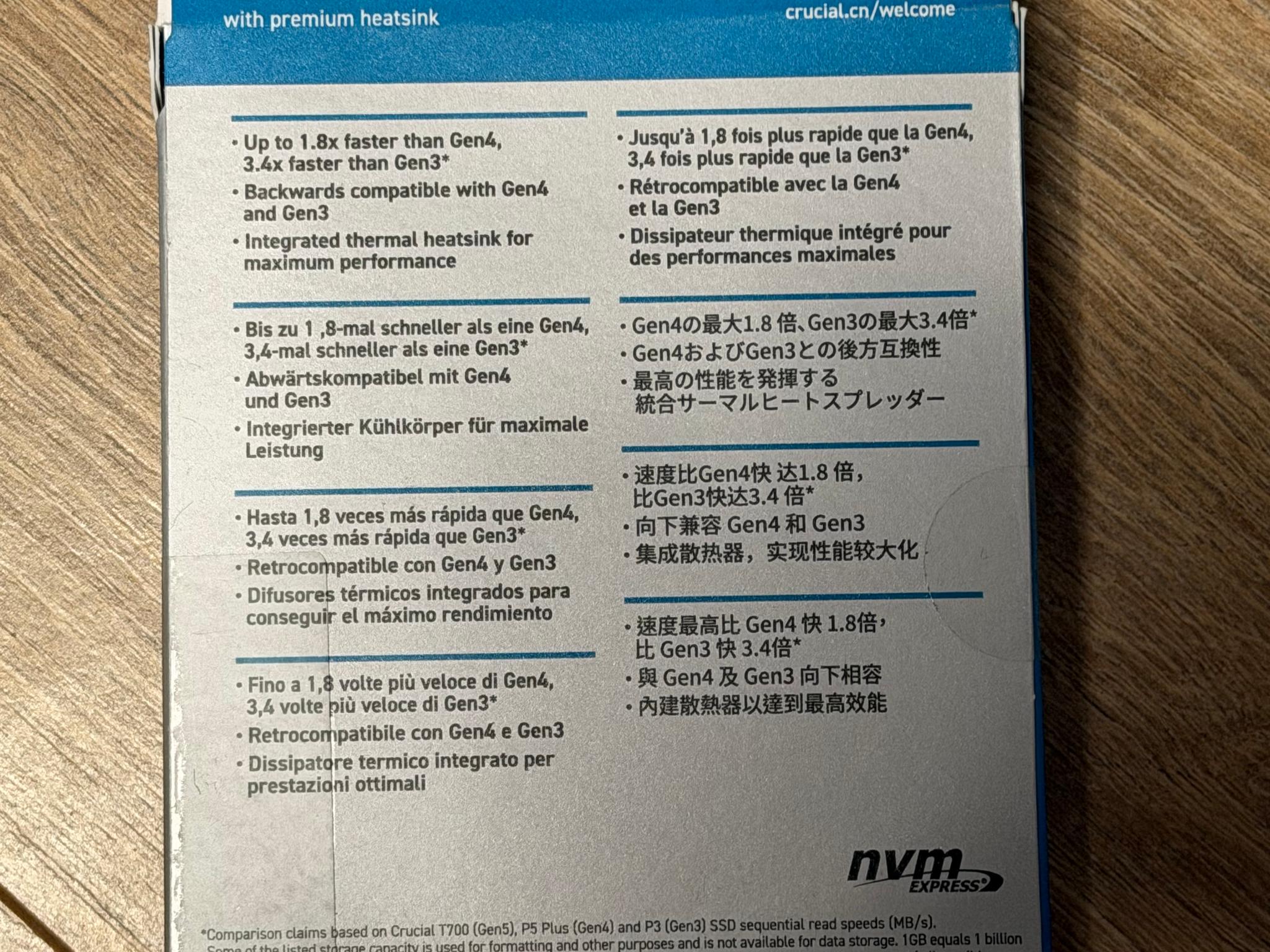 4TB Crucial T700 Pro - Gen5 NVMe