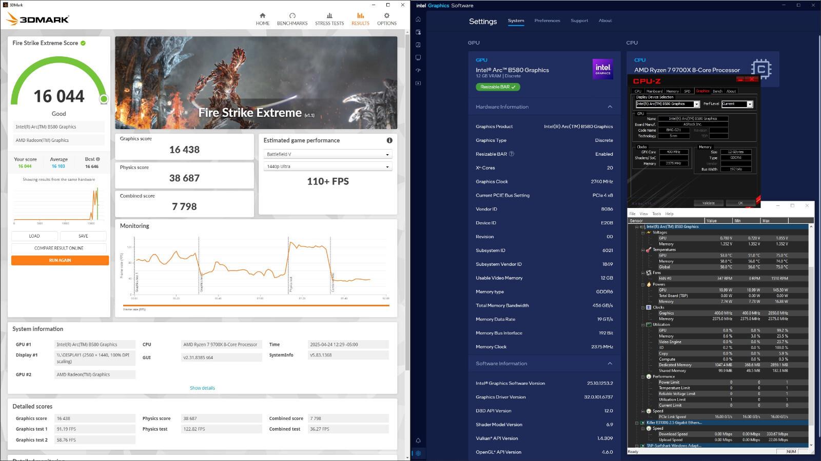 Intel Arc B580 12 GB - ASRock Challenger OC