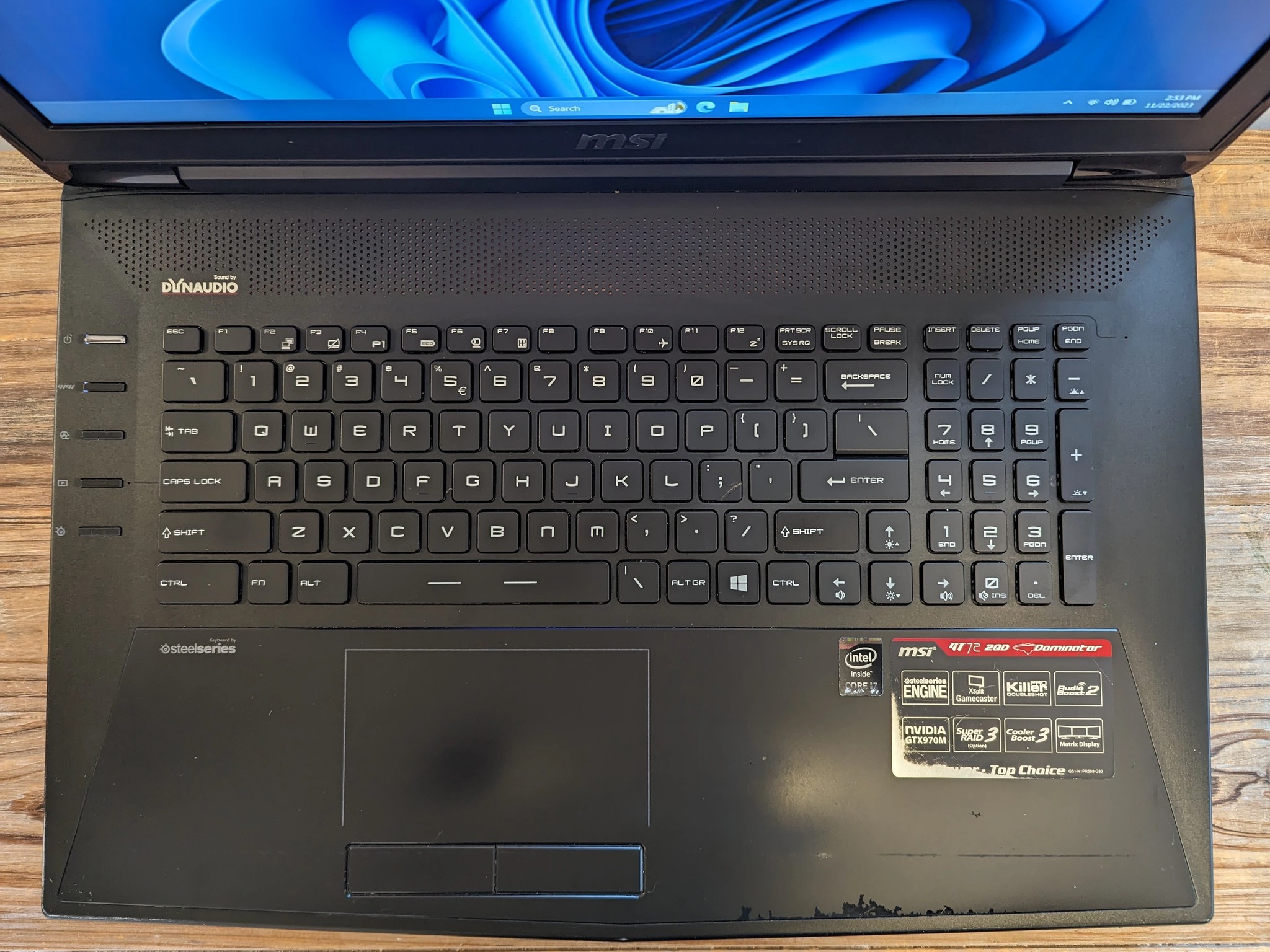 MSI Dominator Pro GT72-2QD - i7-4710HQ, RARE GTX 970M 6GB, 16GB RAM, 256GB SSD + 1TB HDD, Win 11