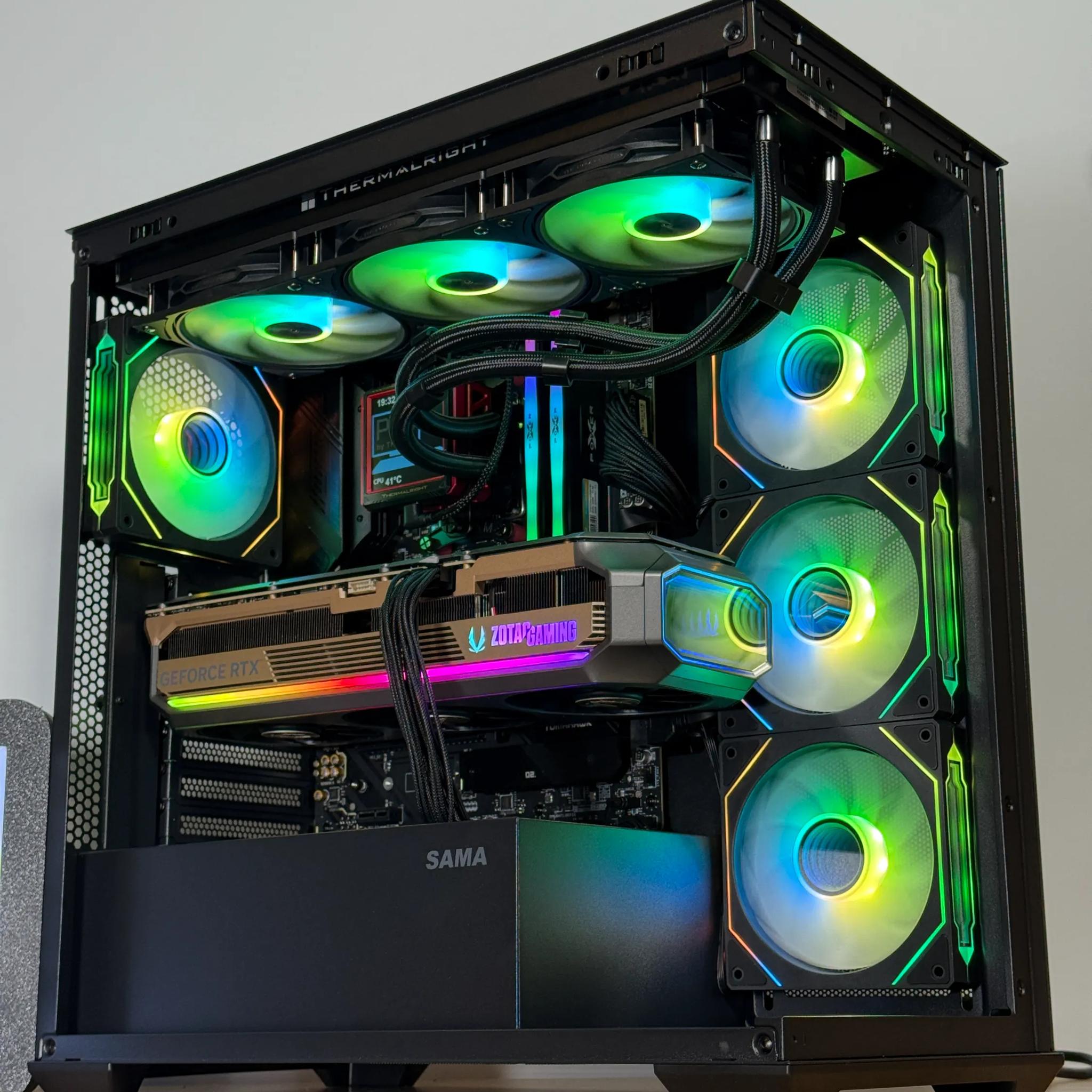 RTX 5090 Flagship Gaming PC 9800x3d 64gb DDR5 4TB NVME SSD