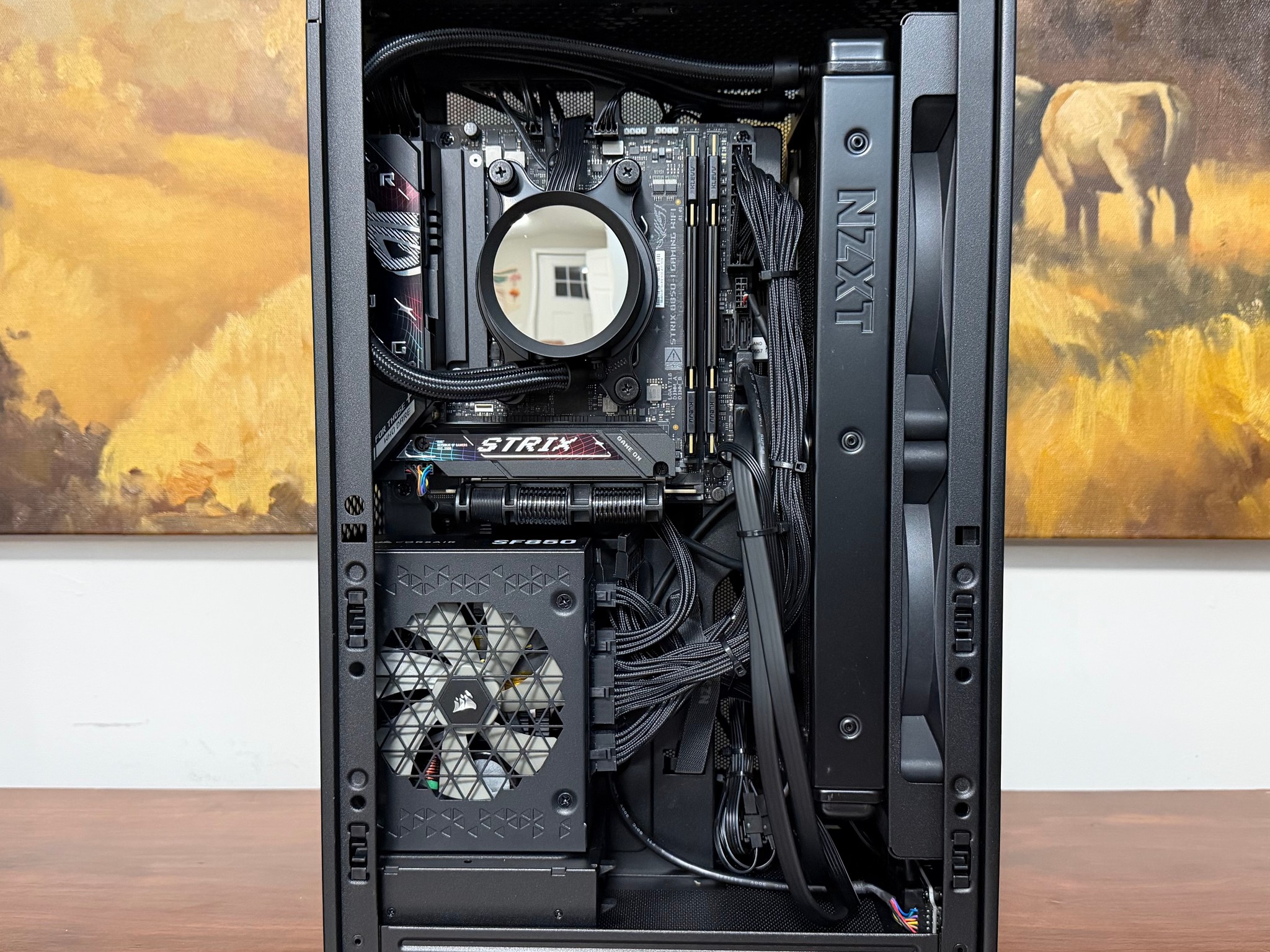 RTX 5080 FE | Ryzen 7 9800X3D | 32GB CL28 | STRIX B850i | 2TB NVMe | NZXT 280 AIO | SF850 | H2 FLOW