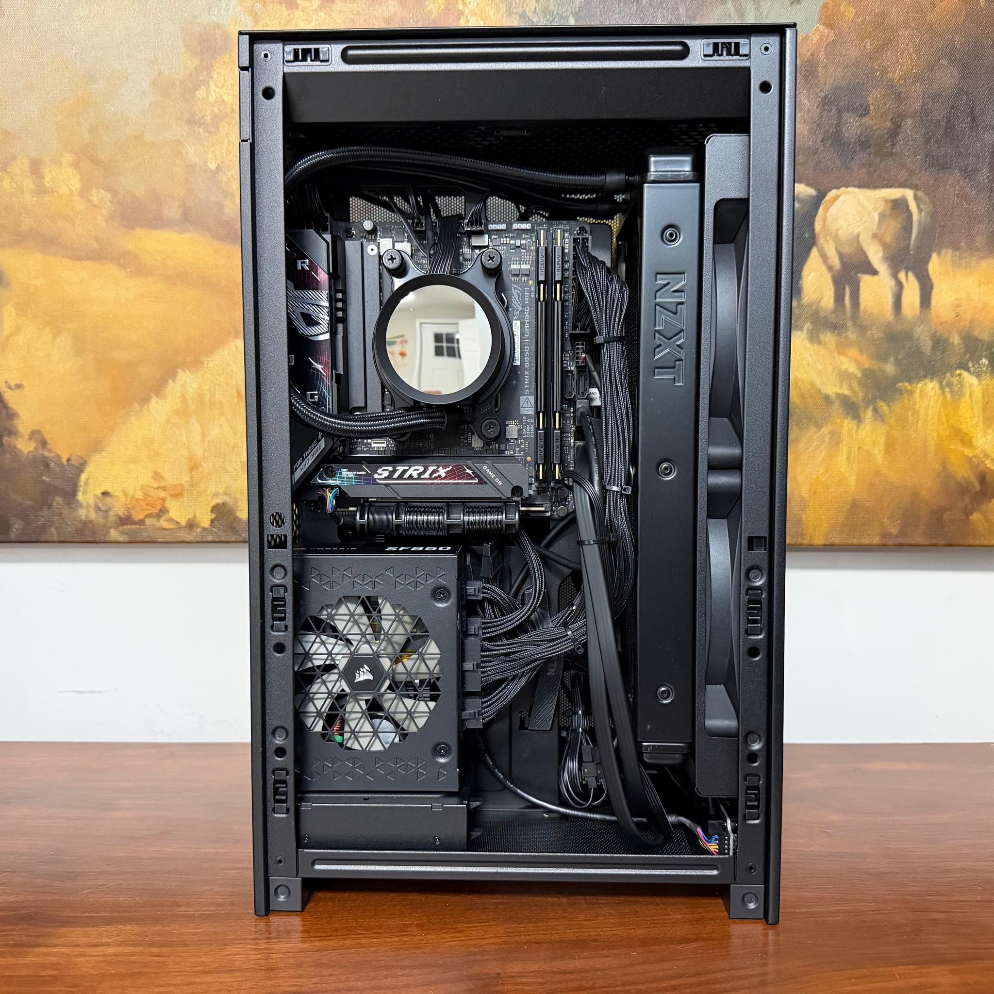 RTX 5080 FE | Ryzen 7 9800X3D | 32GB CL28 | STRIX B850i | 2TB NVMe | NZXT 280 AIO | SF850 | H2 FLOW